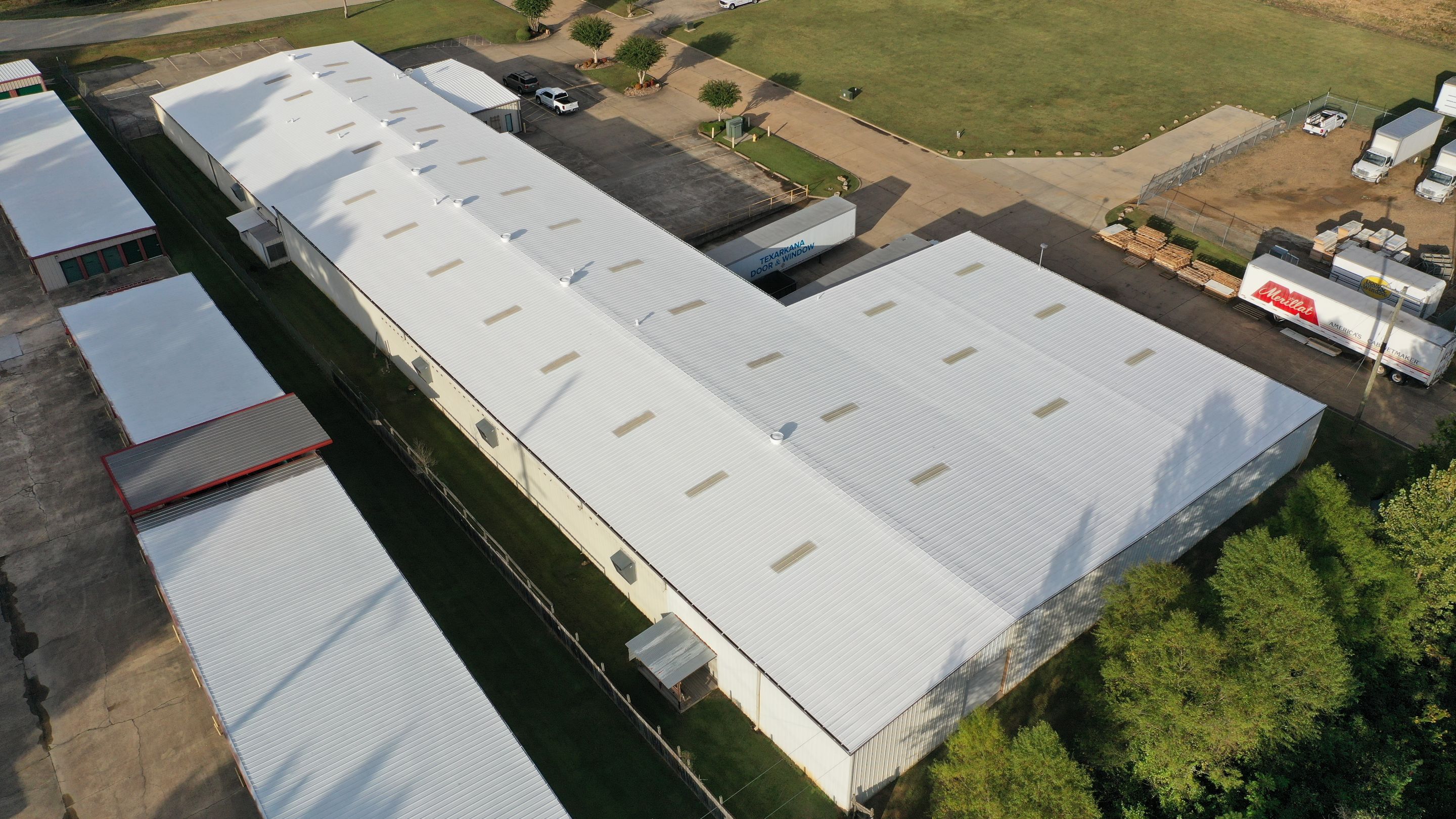 Commercial Metal Restoration System using Aldocoat Coatings by Hostetler Roofing