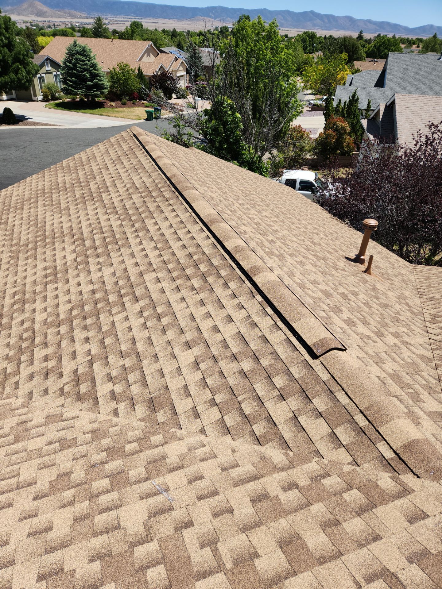Prescott Valley Roof Replacement With GAF Timberline HDZ Shakewood Shingles by Badger Roofing