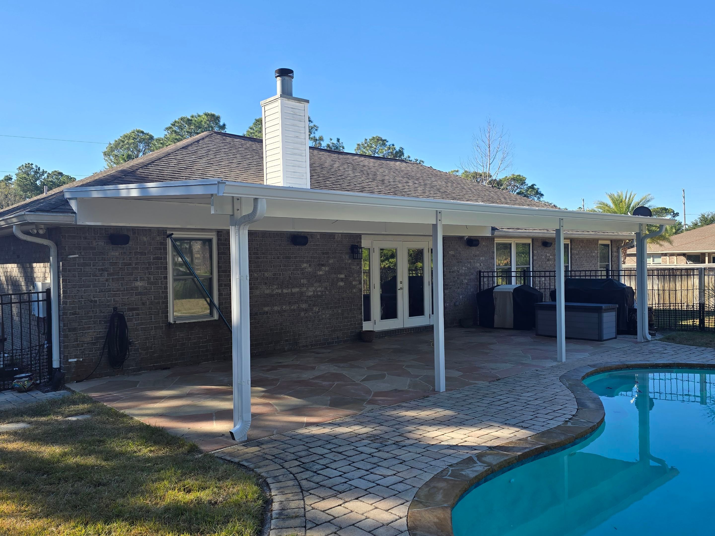 Navarre Poolside Patio Cover by Titan Sunrooms