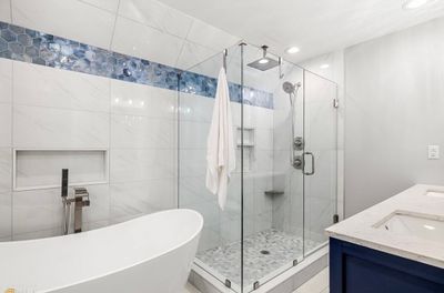 New Construction Bathrooms and Fireplace