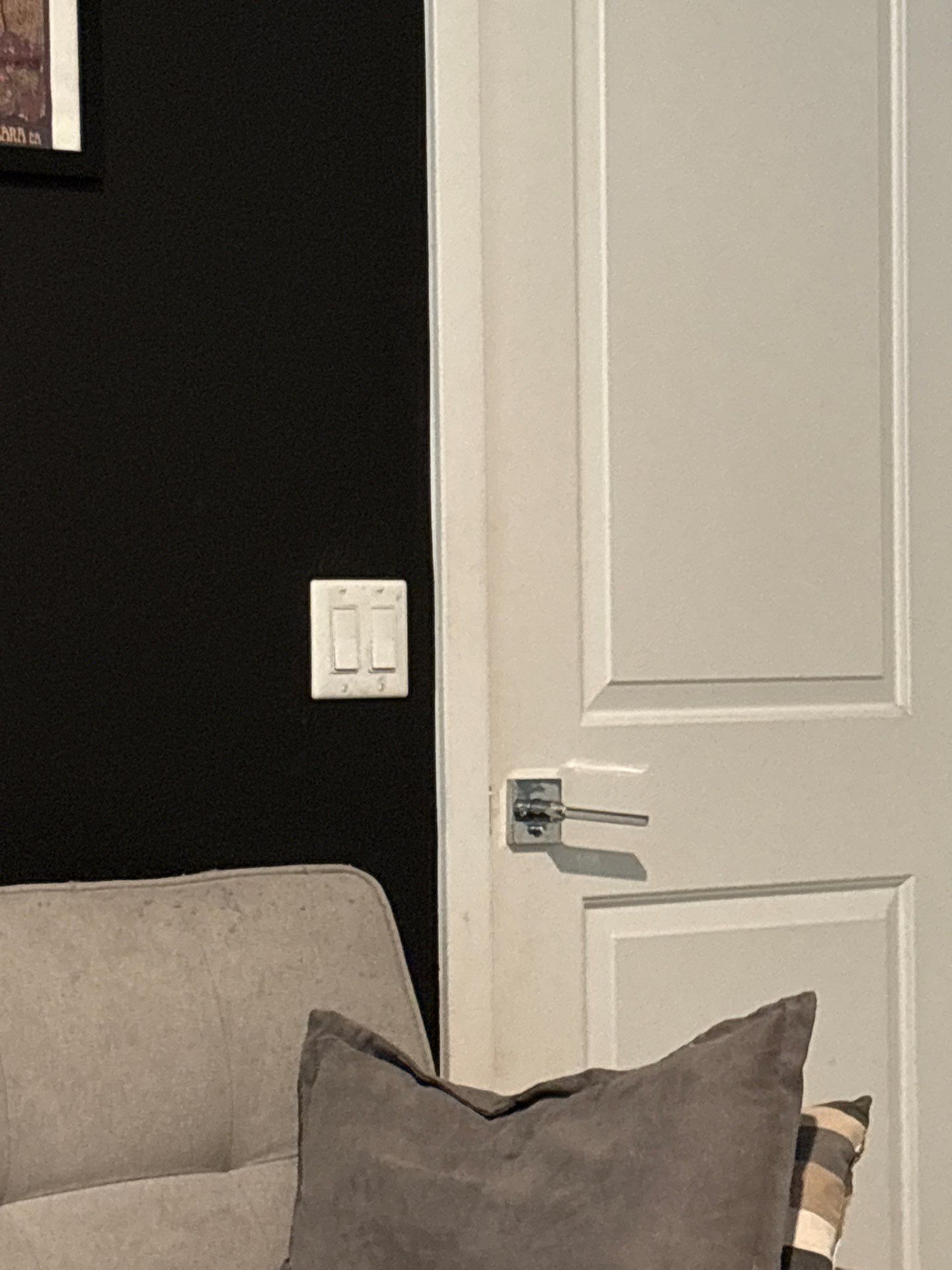 Living Room AV Update and Black Accent Wall in Buckeye by CompanyCam Sales Demo
