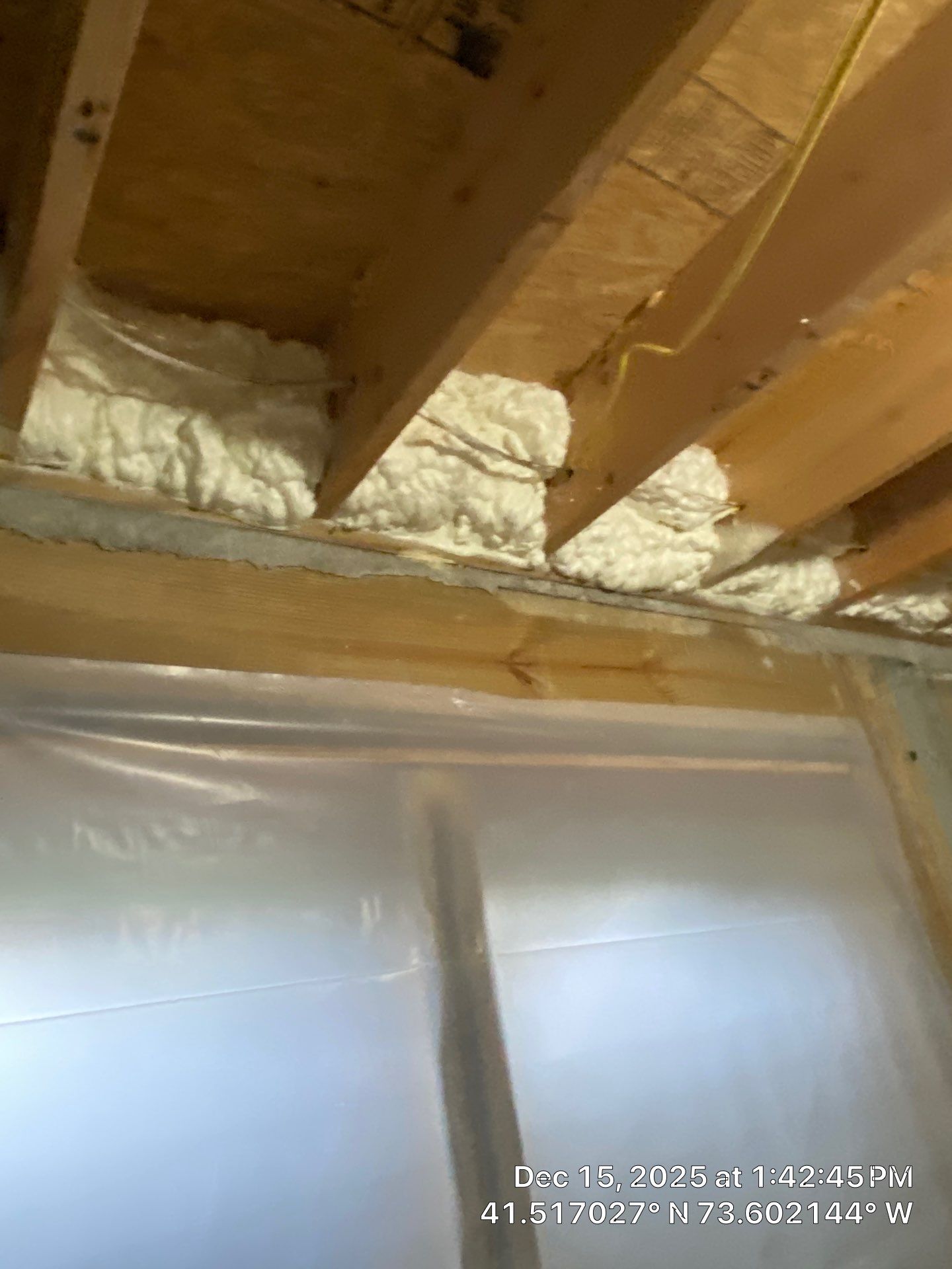 Attic Insulation using open cell spray foam by NYS Foam & Energy