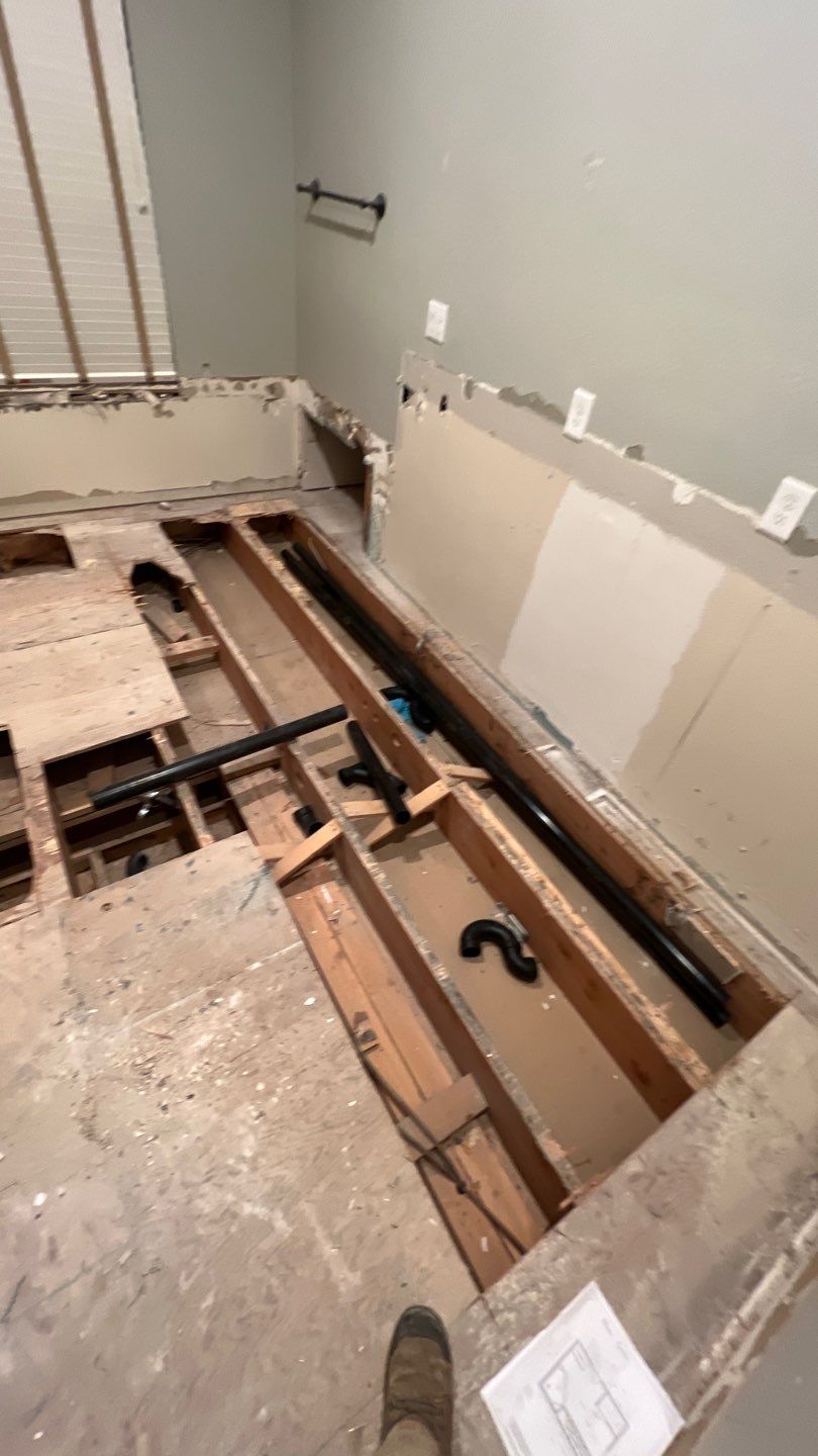 Two Bathroom Remodel  by Plumbing Connect Systems LLC