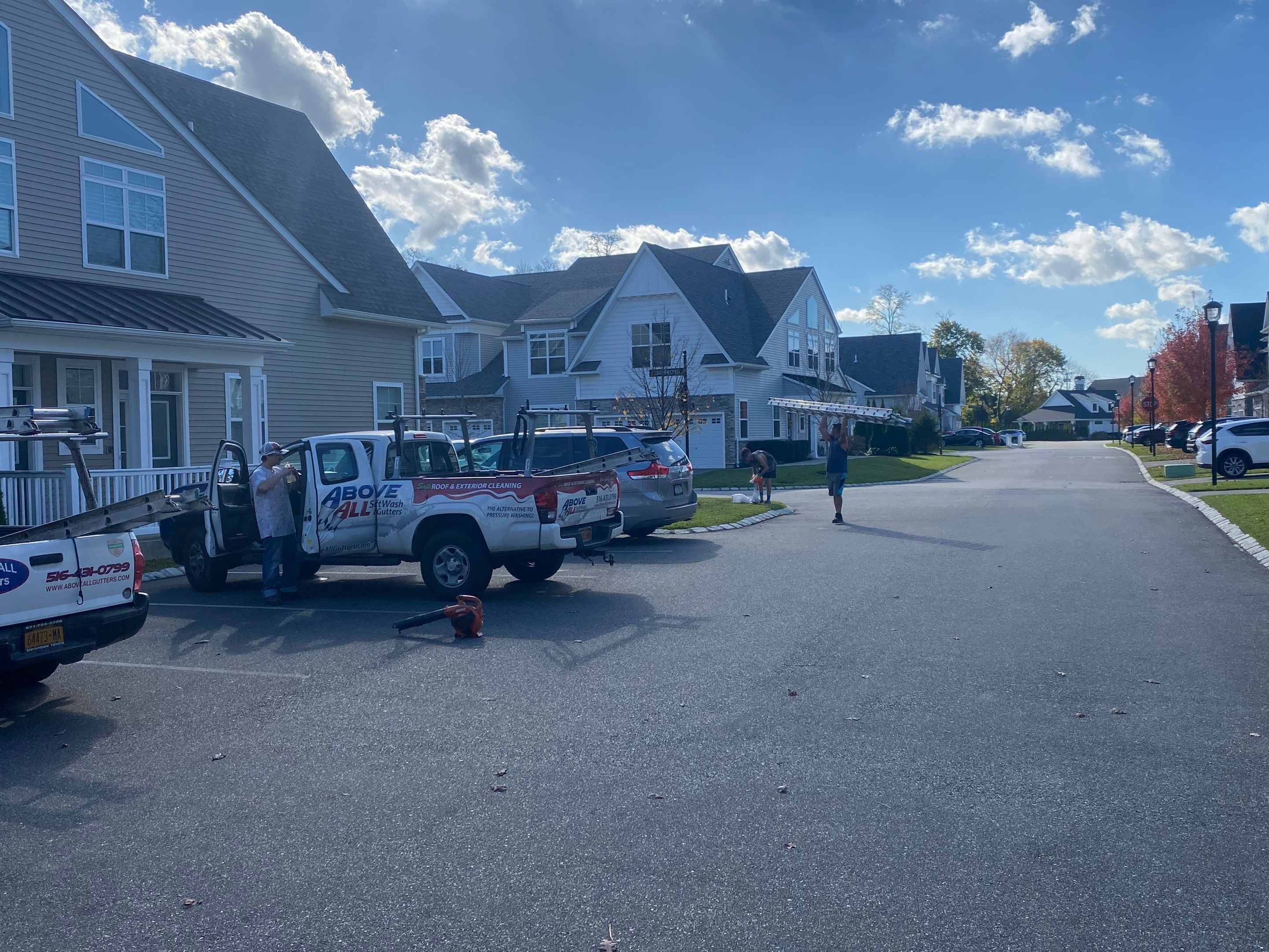 County Pointe Woods Condo Complex Gutter Cleaning by Above All Gutters 