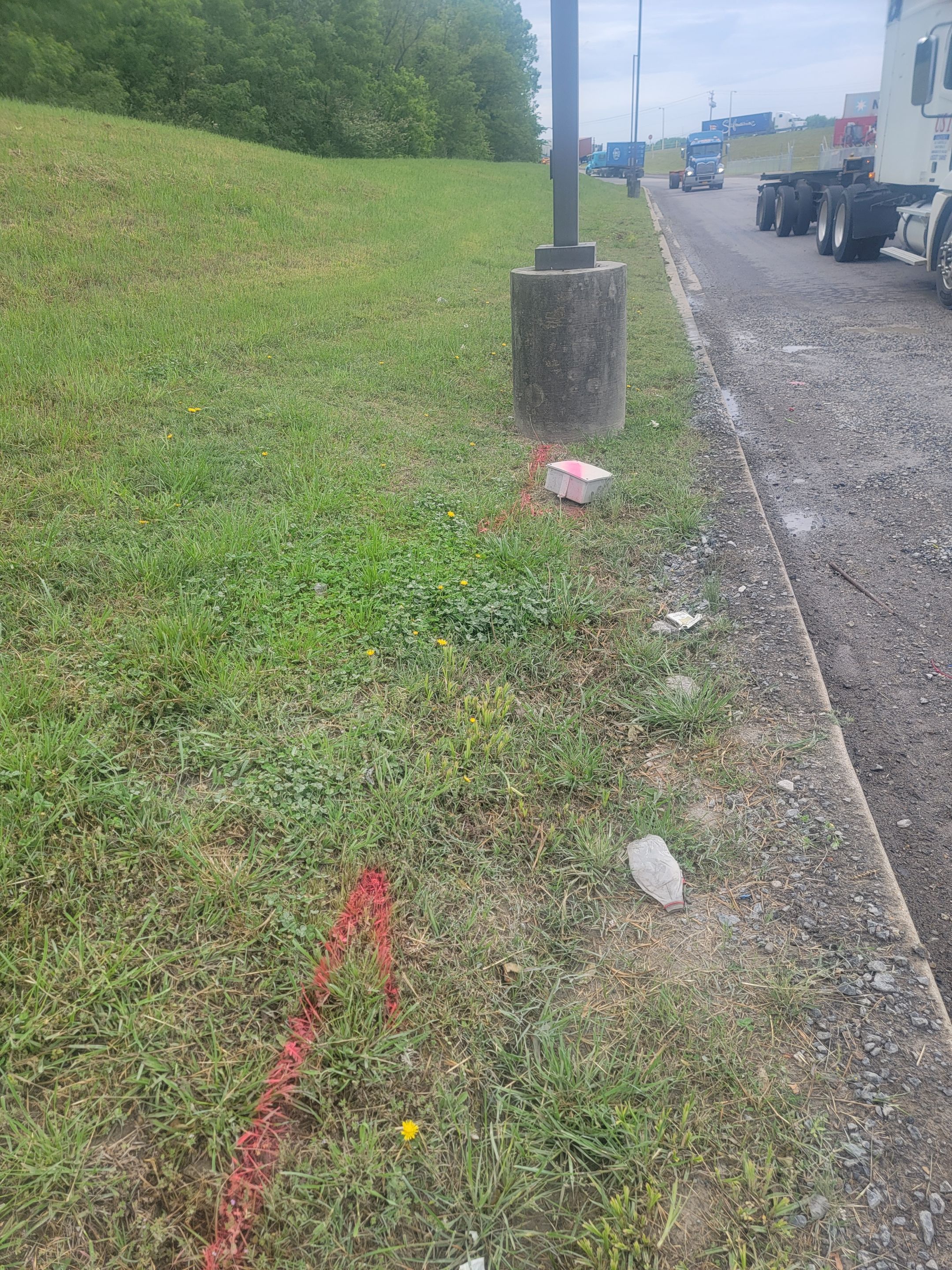 Locating voids and areas of concern for parking lot repairs by Alsip Locating Service, LLC