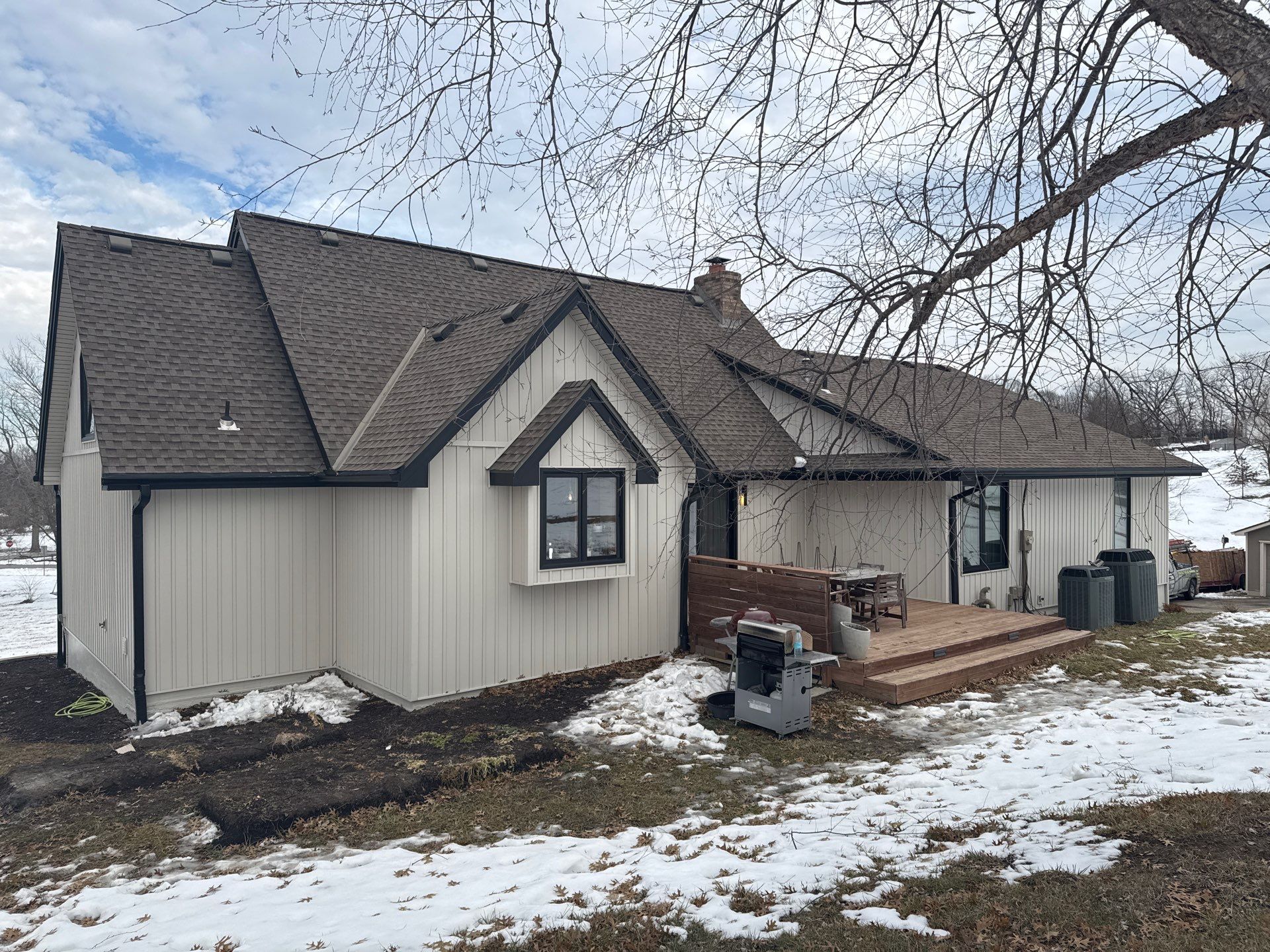 Craneboard Siding and Cedar Renditions Installation in Liberty Mo  by EEC  Windows, Siding & Roofing 