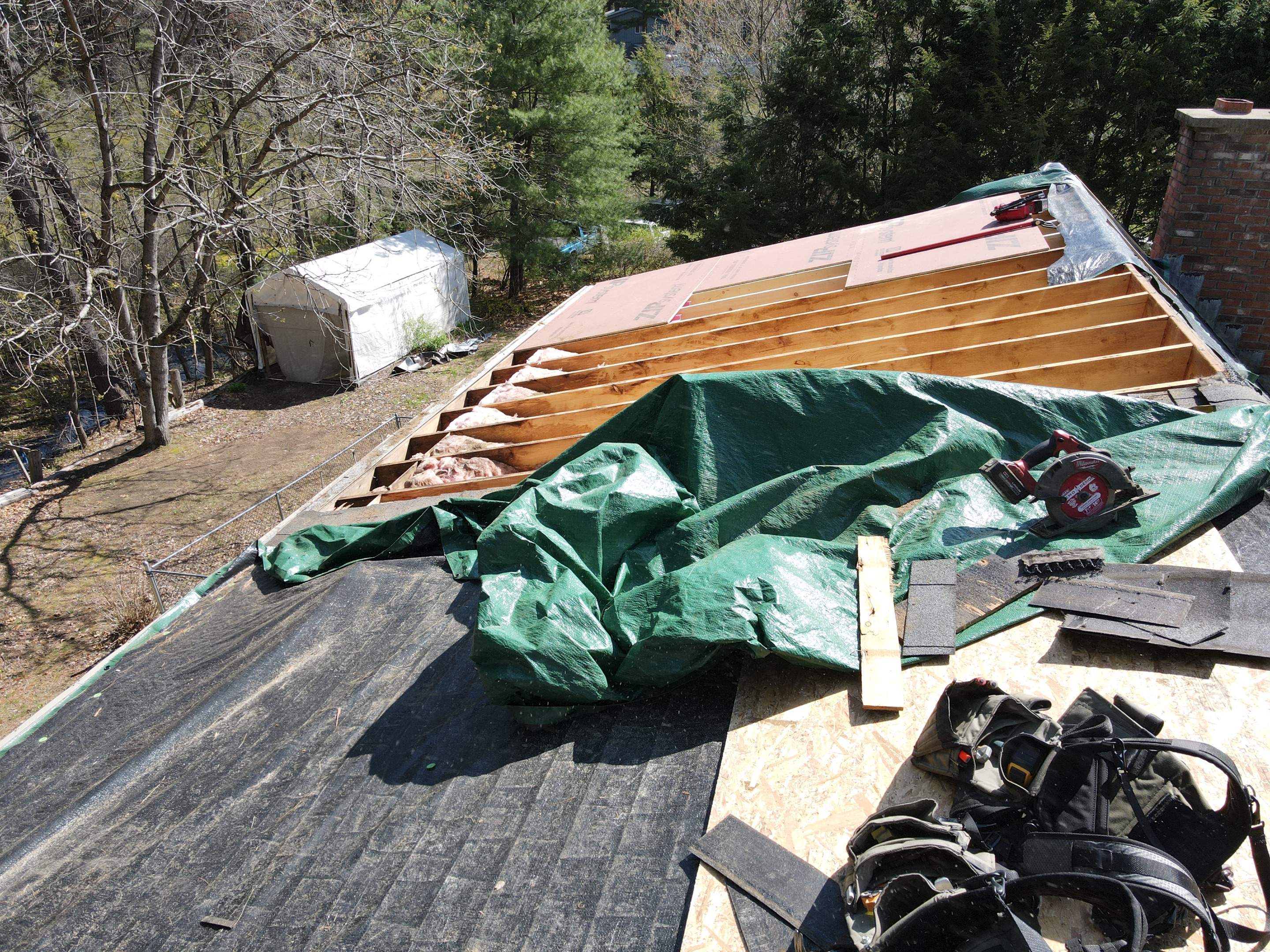 Tree Damage/Roof Repair by Chagnon Building & Remodeling LLC