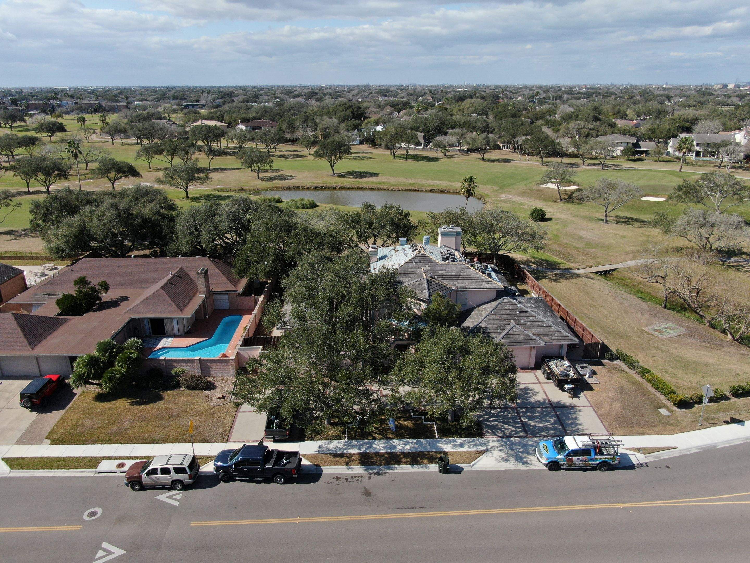 Golf Course Mansion on the Green, in the Heart Of Corpus Christi by Bayfront Roofing and Construction