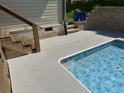 Amazing Pool Deck Transformation Using Our Signature Quartz System!