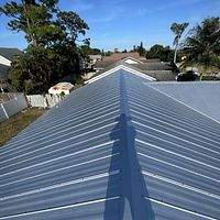 24ga 5V Crimp Mill Finish by Total Roofing System The Metal Roof Experts