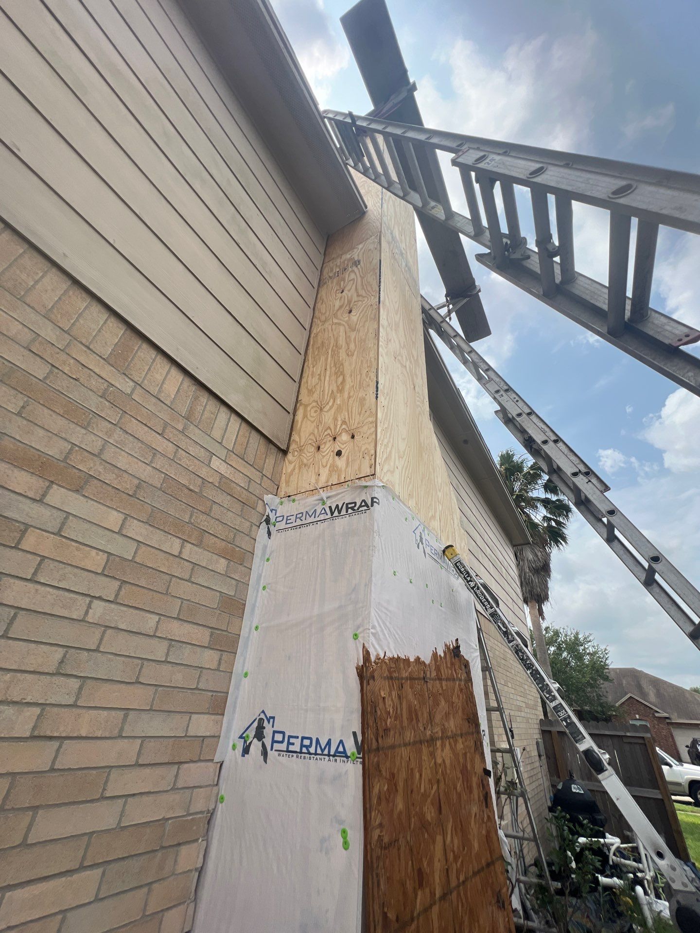 Chimney looks good but its BAD! by Bayfront Roofing and Construction