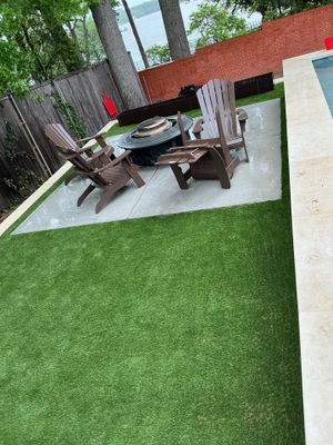 Synthetic Turf Installation using Texas Rye