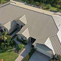 24ga 1.5" Mechanical Seam Sierra Tan by Total Roofing System The Metal Roof Experts