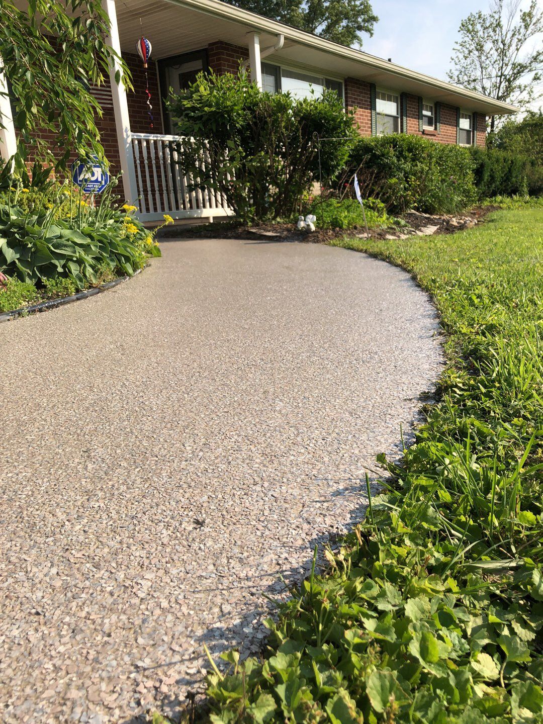 Patio Installation using Fieldstone by Your1DayFloor.com