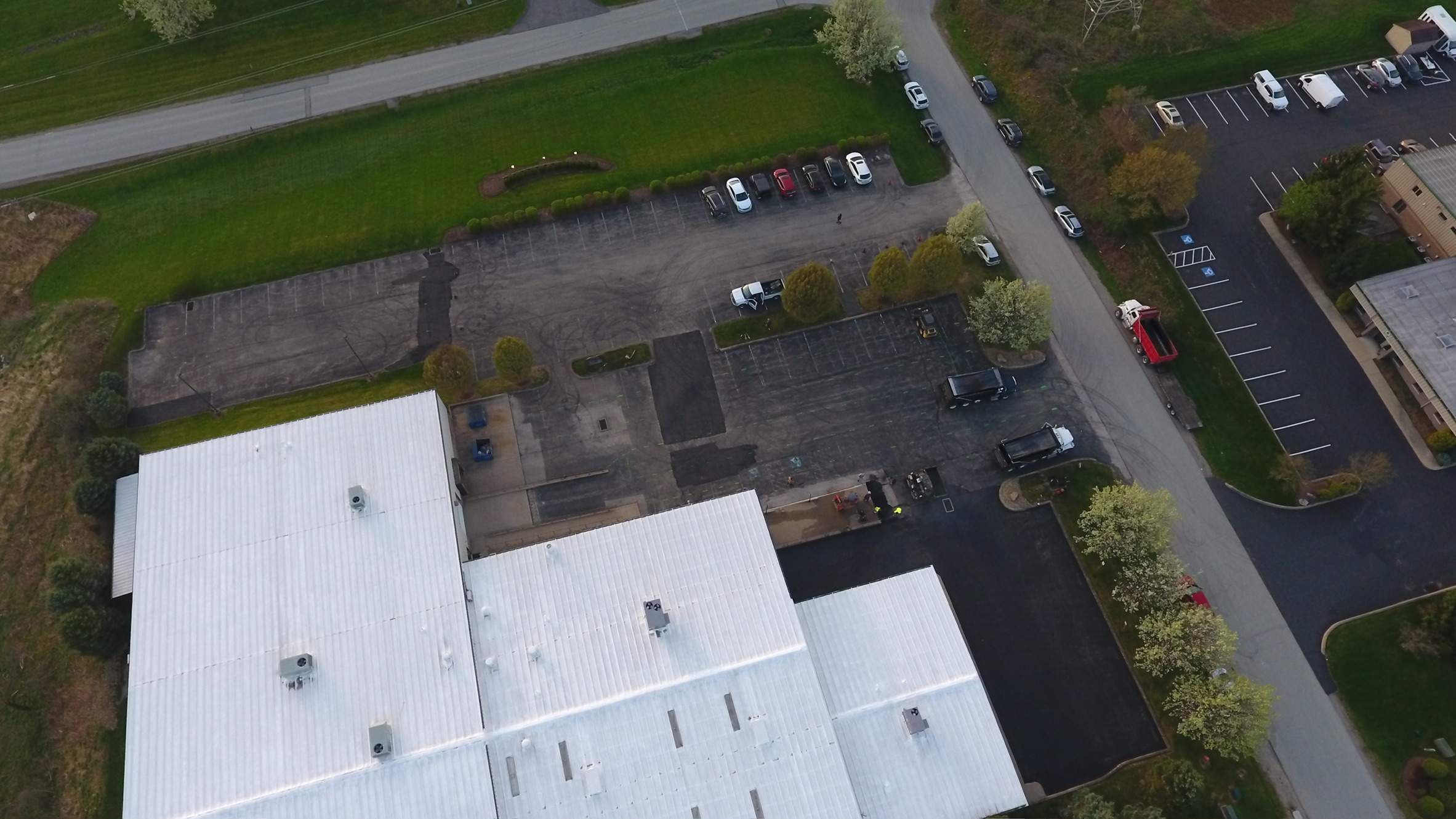 Asphalt Resurface Commercial Park Lot using asphalt by Brant's Asphalt