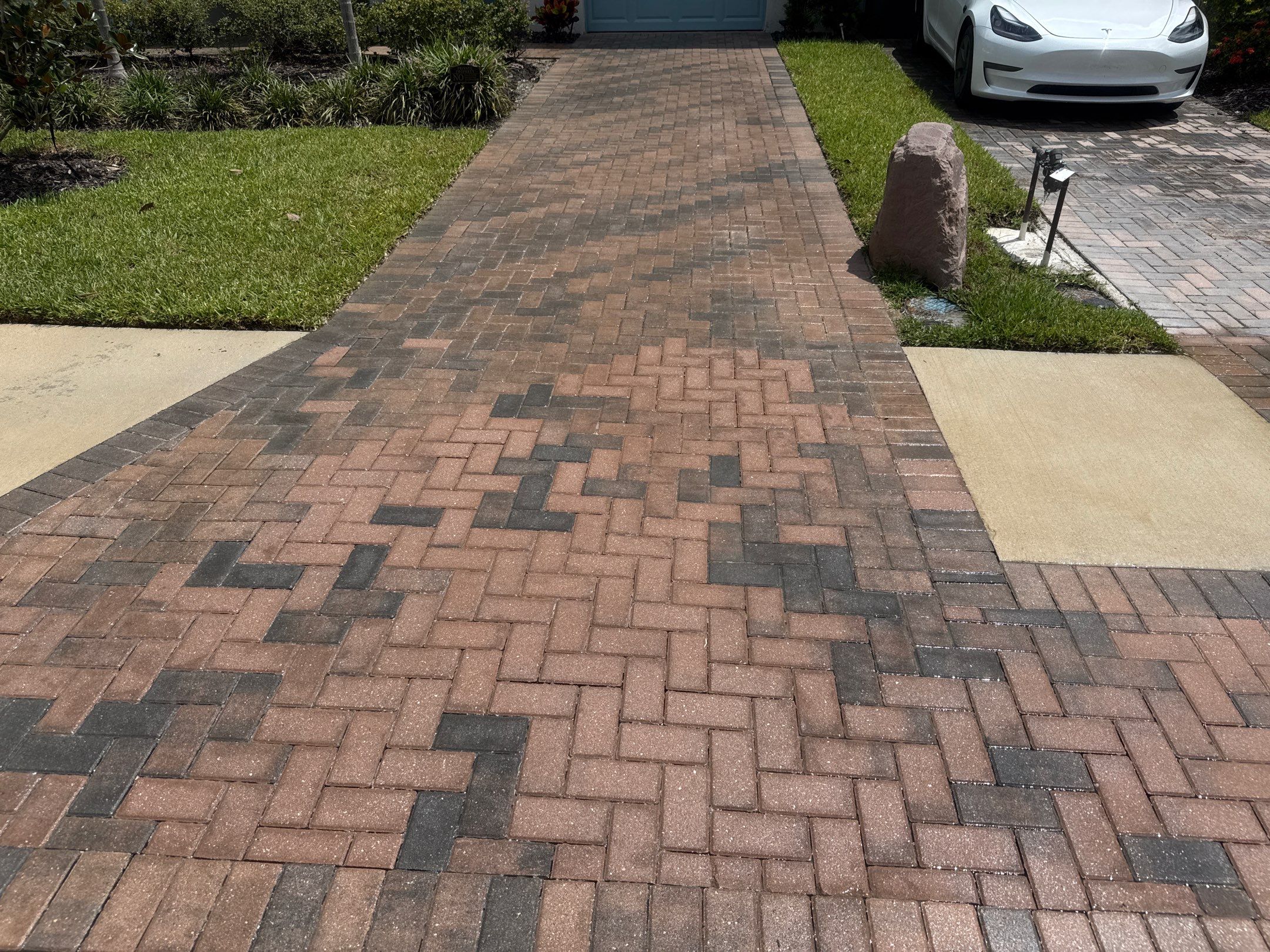 Paver Driveway & Sidewalk Cleaning in Trevesta β Palmetto, FL by Sunshine AquaWash