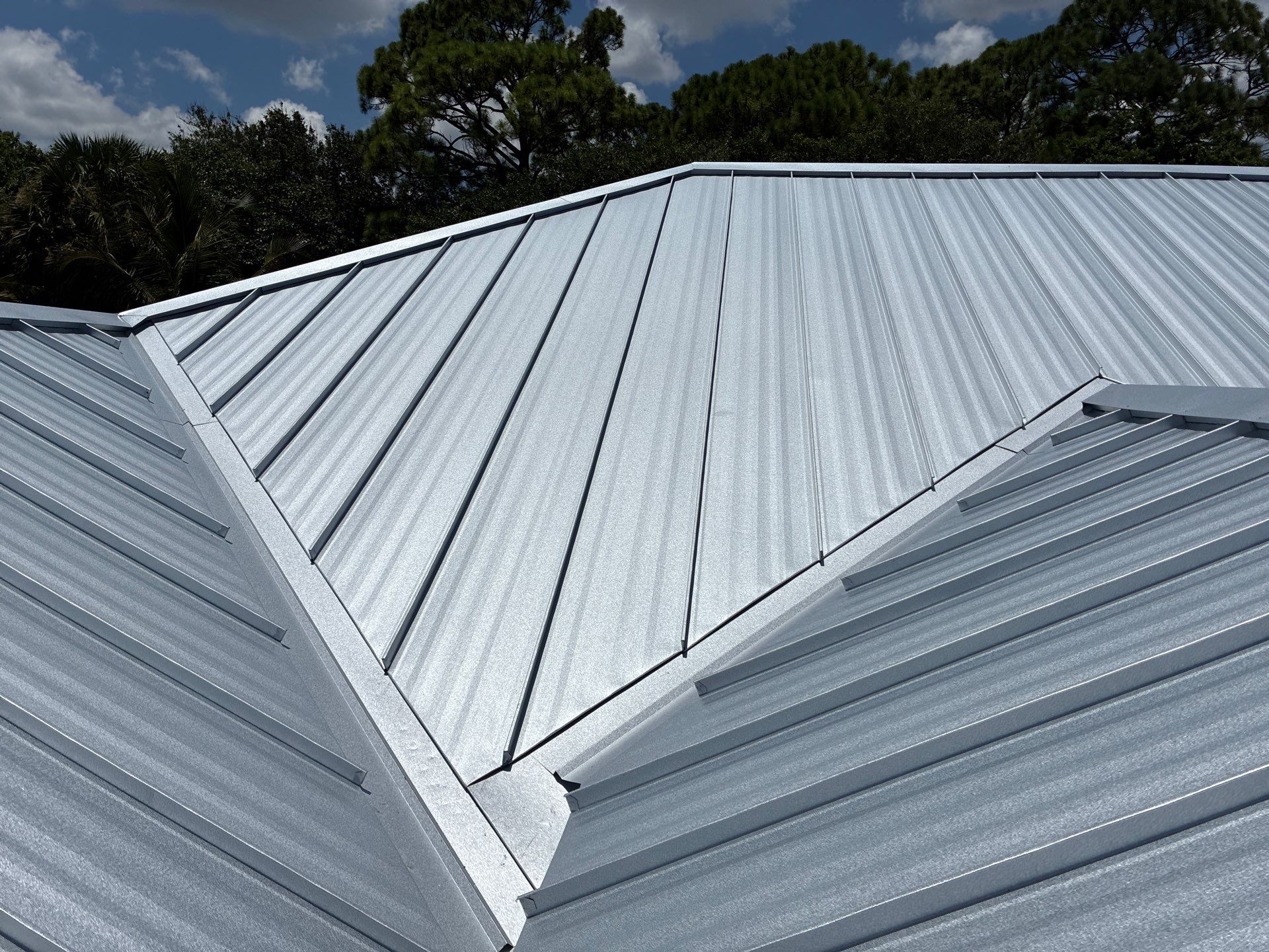 24ga 1.5" Mechanical Seam Mill Finish by Total Roofing System The Metal Roof Experts