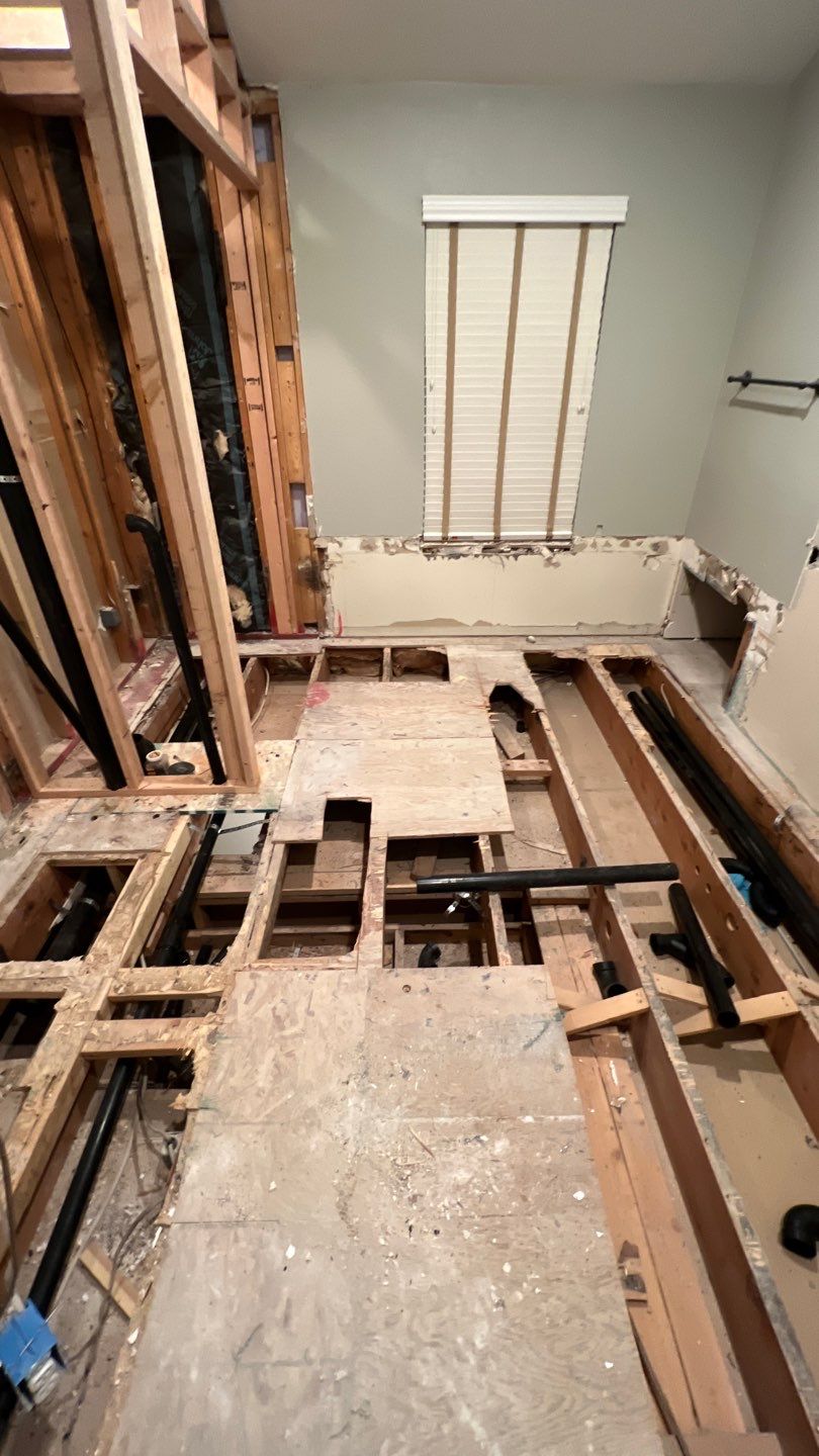 Two Bathroom Remodel  by Plumbing Connect Systems LLC