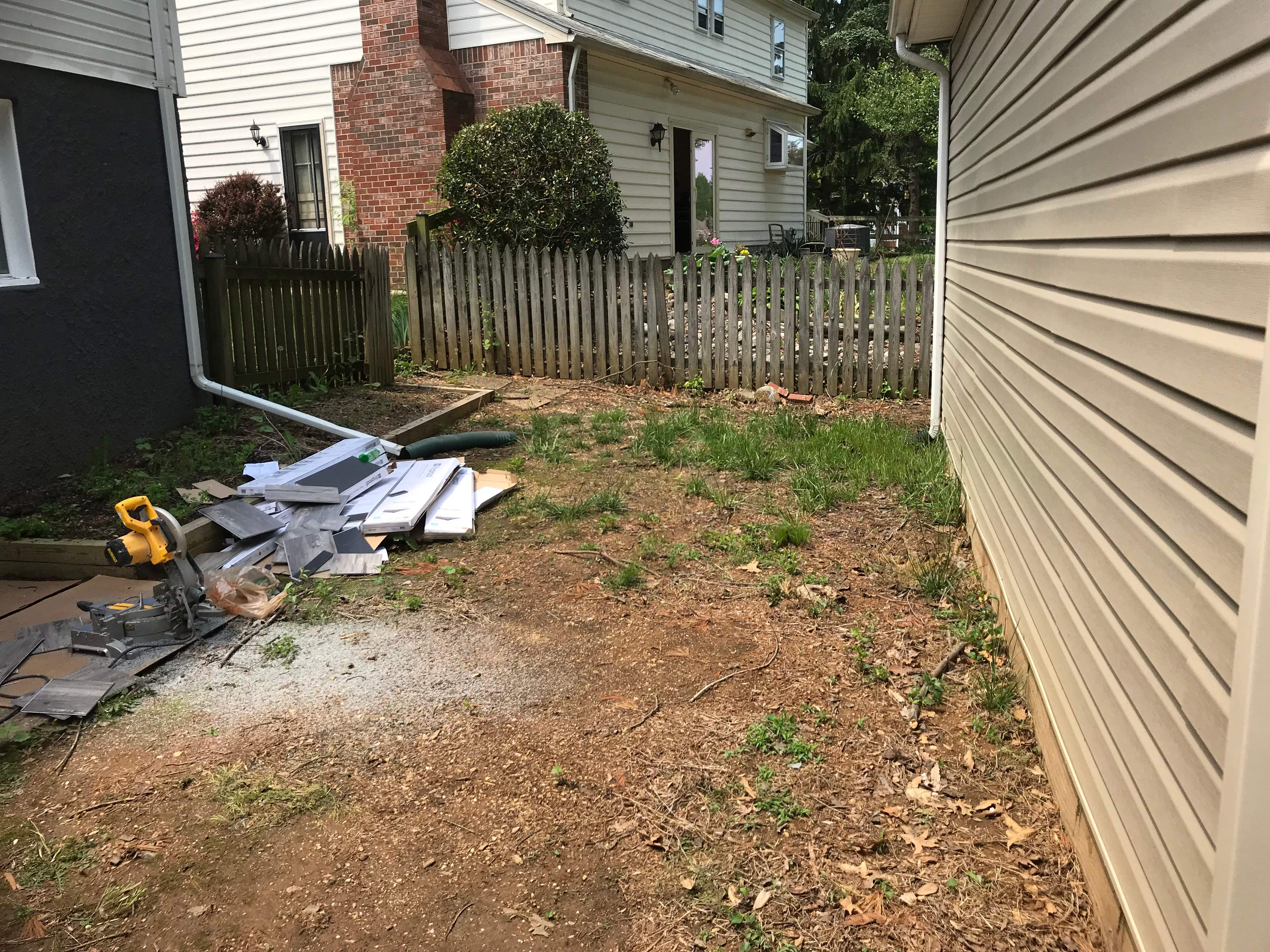Exterior Repair using Concrete Pad/ walkway by Alpha Design Services