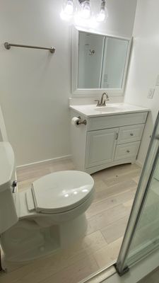 Apartament renovation using Harwood floor