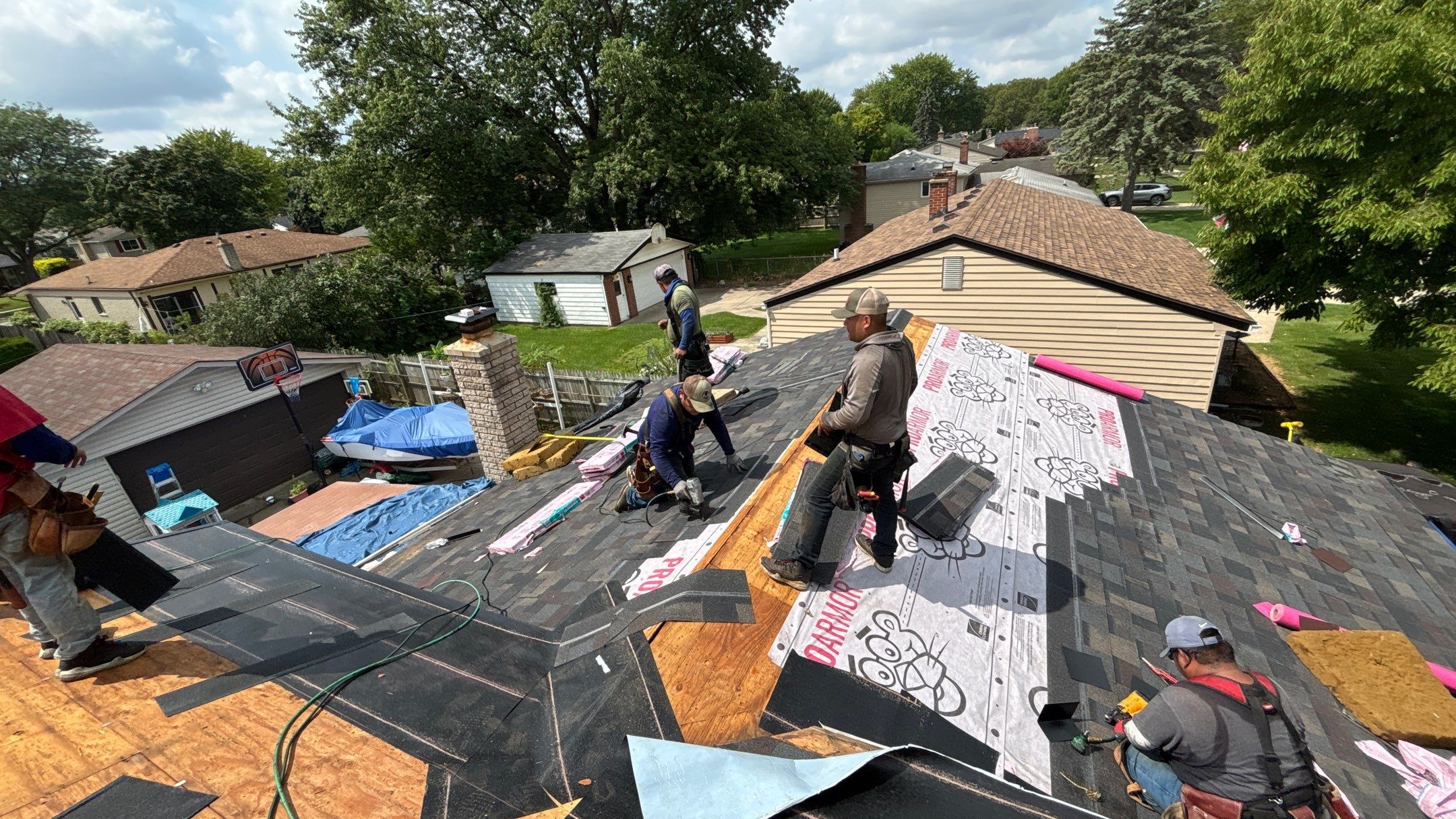 Roof Replacement using Owen Black Sable by 180 Contractors