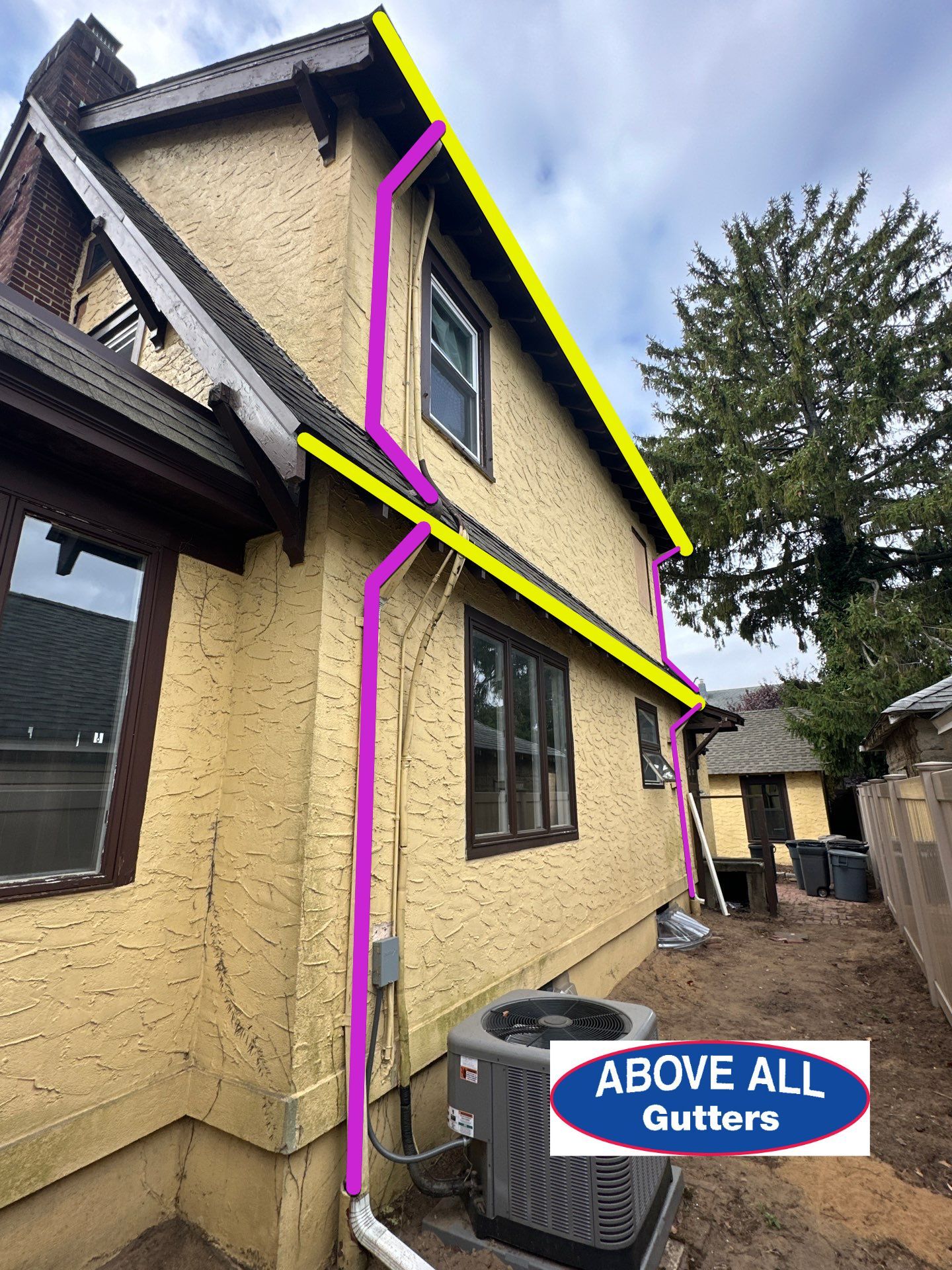Roof Drainage Installation in Lynbrook, NY** 🌟🏡 by Above All Gutters 