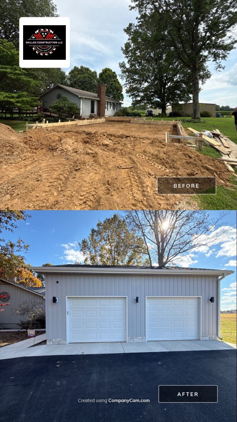 Sunroom and Garage Addition by Skilled Construction LLC