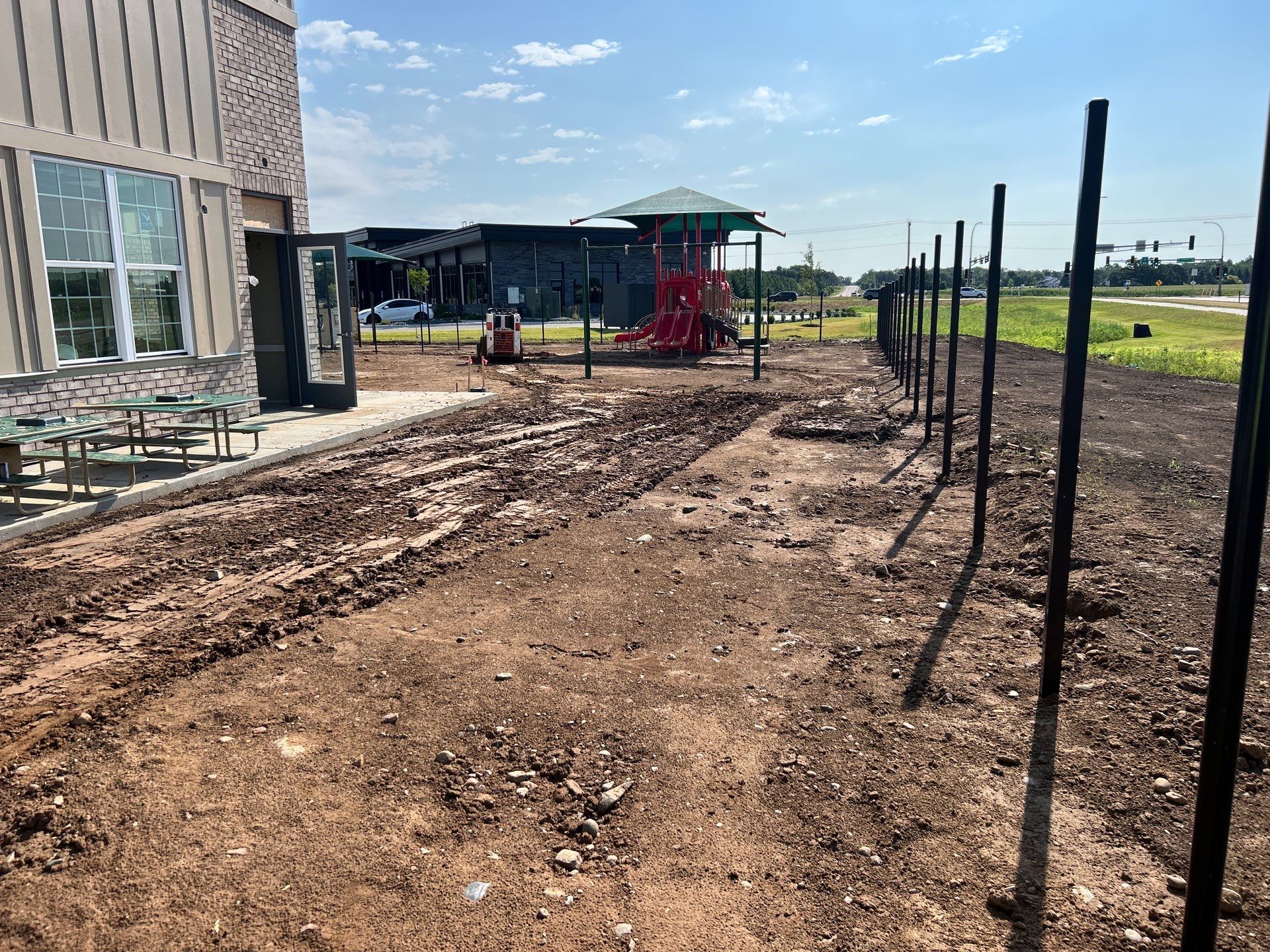 Lake Elmo Playground Artificial Turf Installation by Southwest Greens Midwest