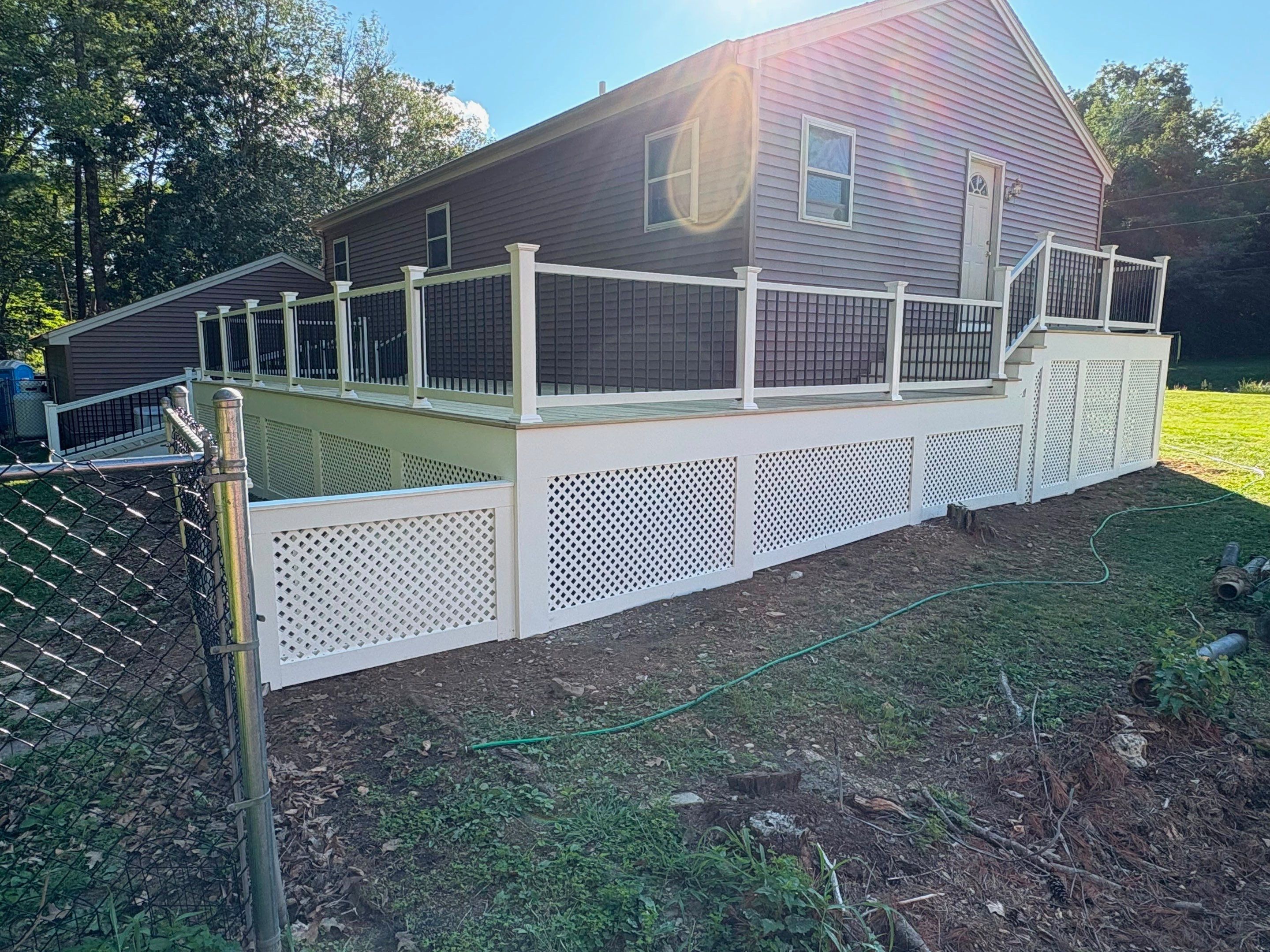 Custom Pressure-Treated Deck and Accessible Ramp Installation in York by Sensible Home Solutions