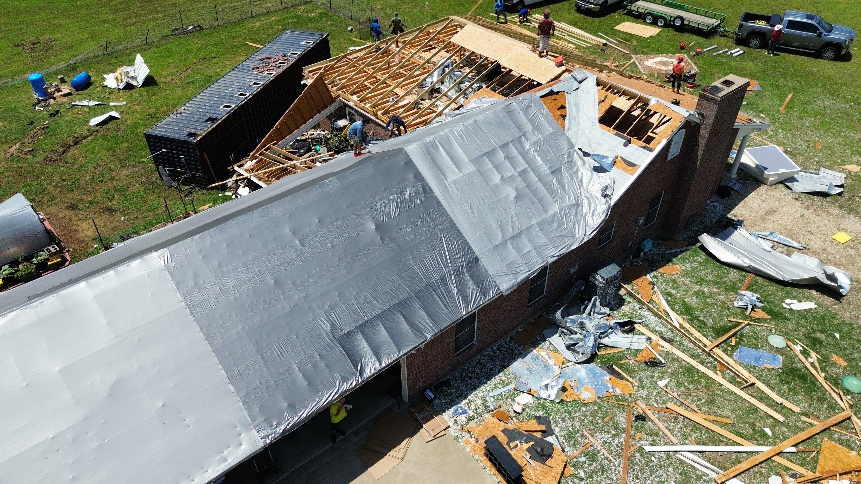 Tornado Recovery by First Out Roofing