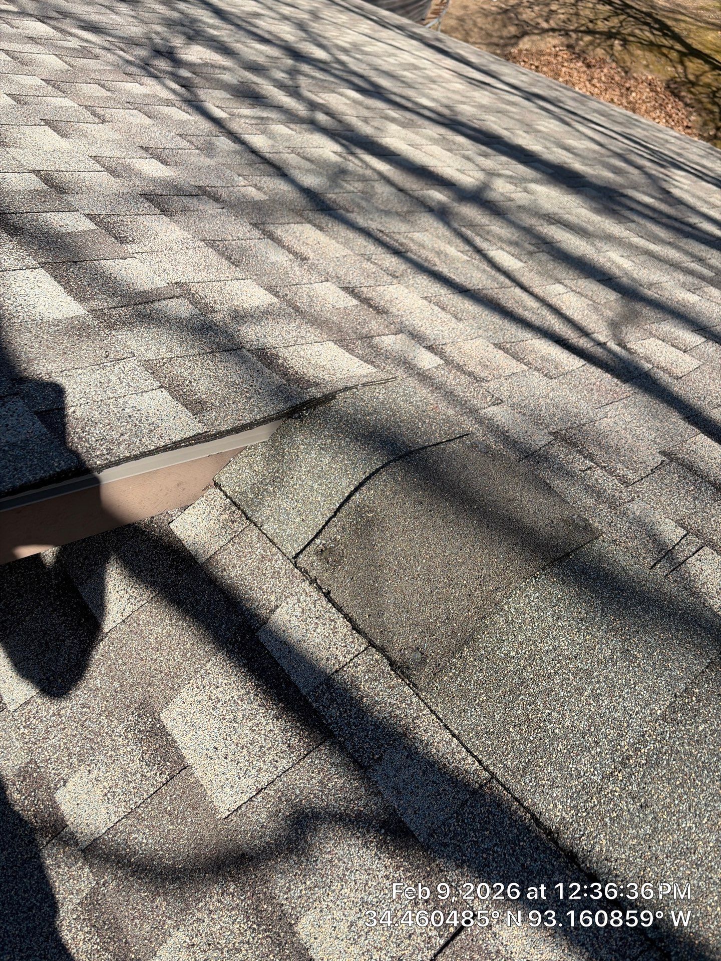 GAF Timberline HDZ Architectural Shingle Roof Replacement in Hot Springs by Temple Roofing and Exteriors