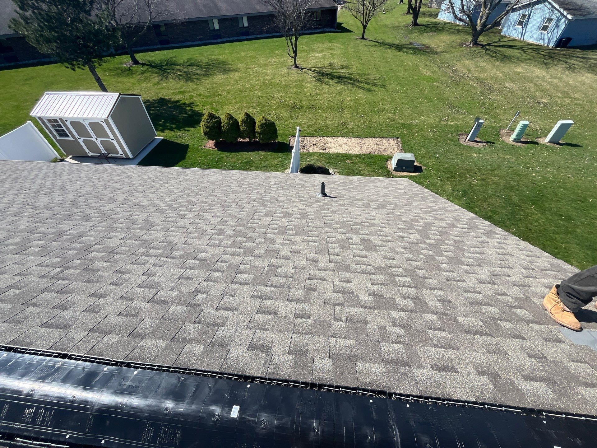 Residential Roofing Installation using CertainTeed Landmark Weathered Wood by Nitro Roofing and Construction