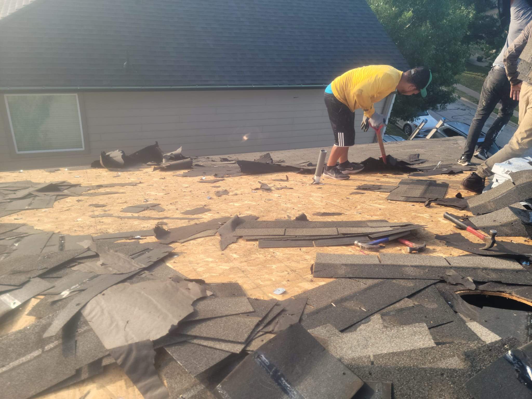 Residential Storm Damage Restoration and Roof Replacement in Manor by Caliber Restoration LLC