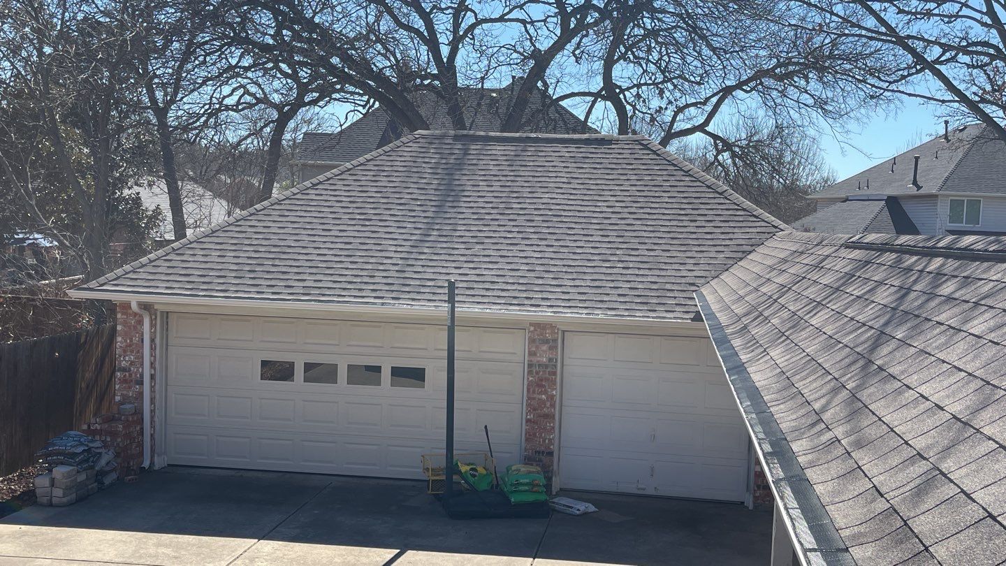 Major storm damage required full roof replacement along with other exterior repairs by First United Roofing & Construction