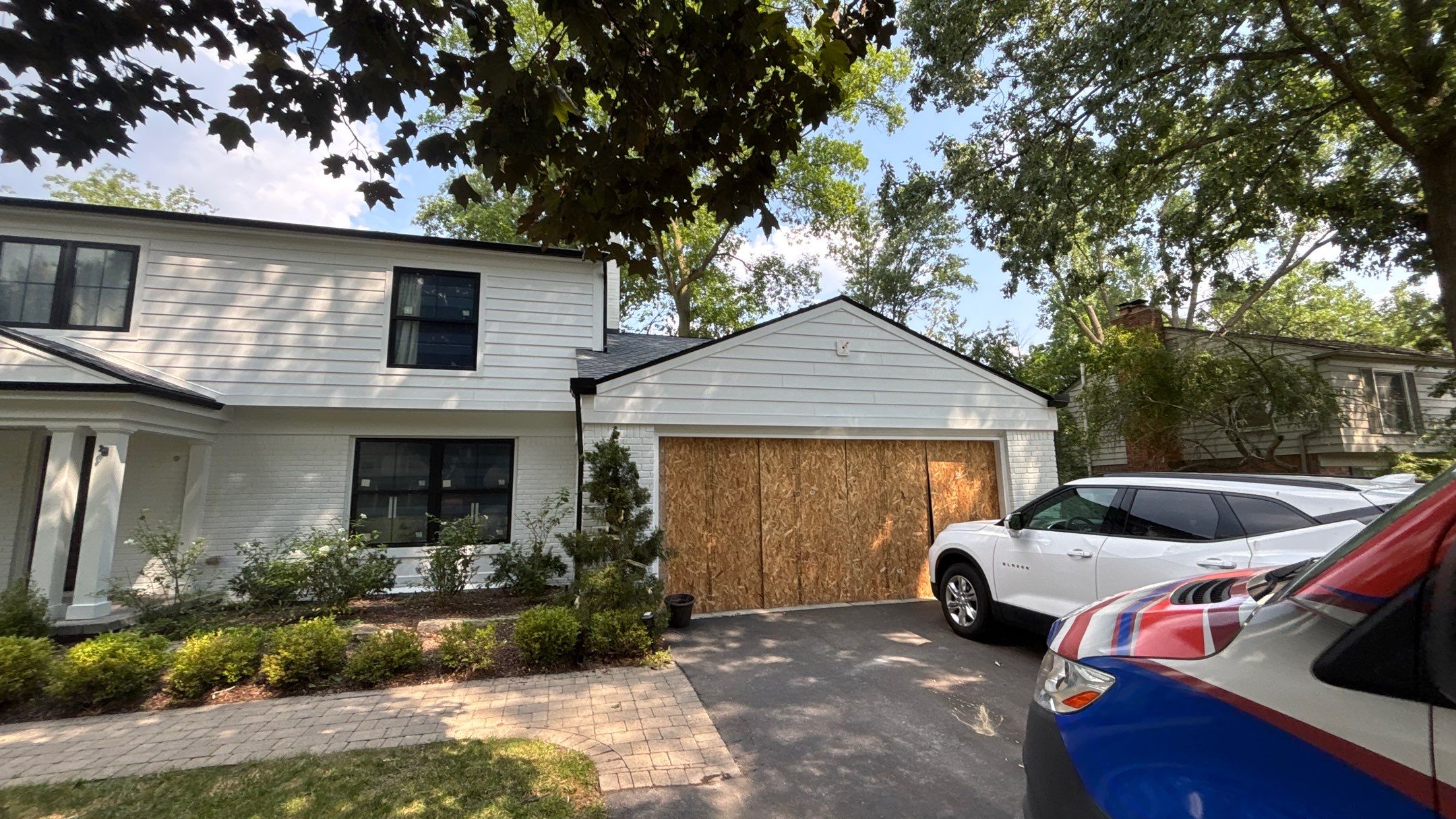 Siding Replacement using Hardie Plank S8 1/4"  Arctic White by 180 Contractors
