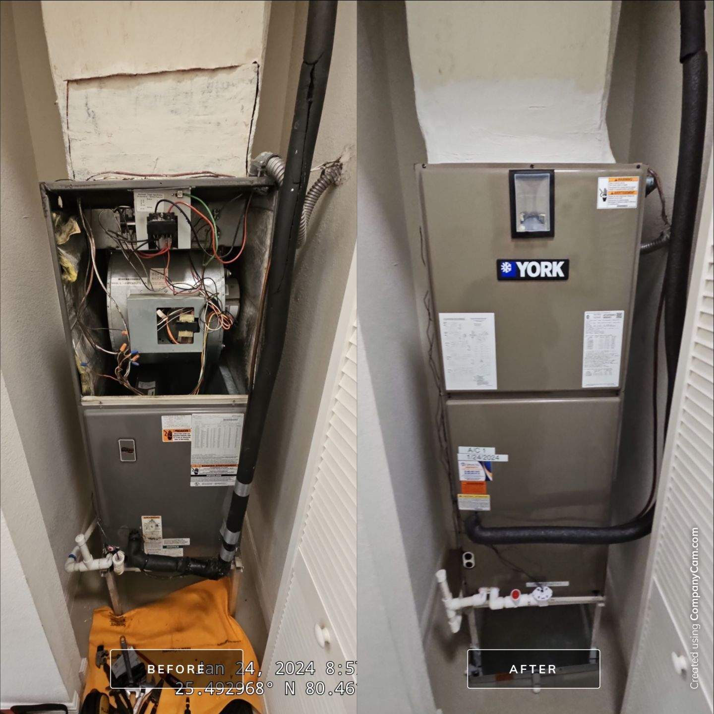 SOME REPLACEMENTS by CARVAJAL A/C MECHANICAL CORP