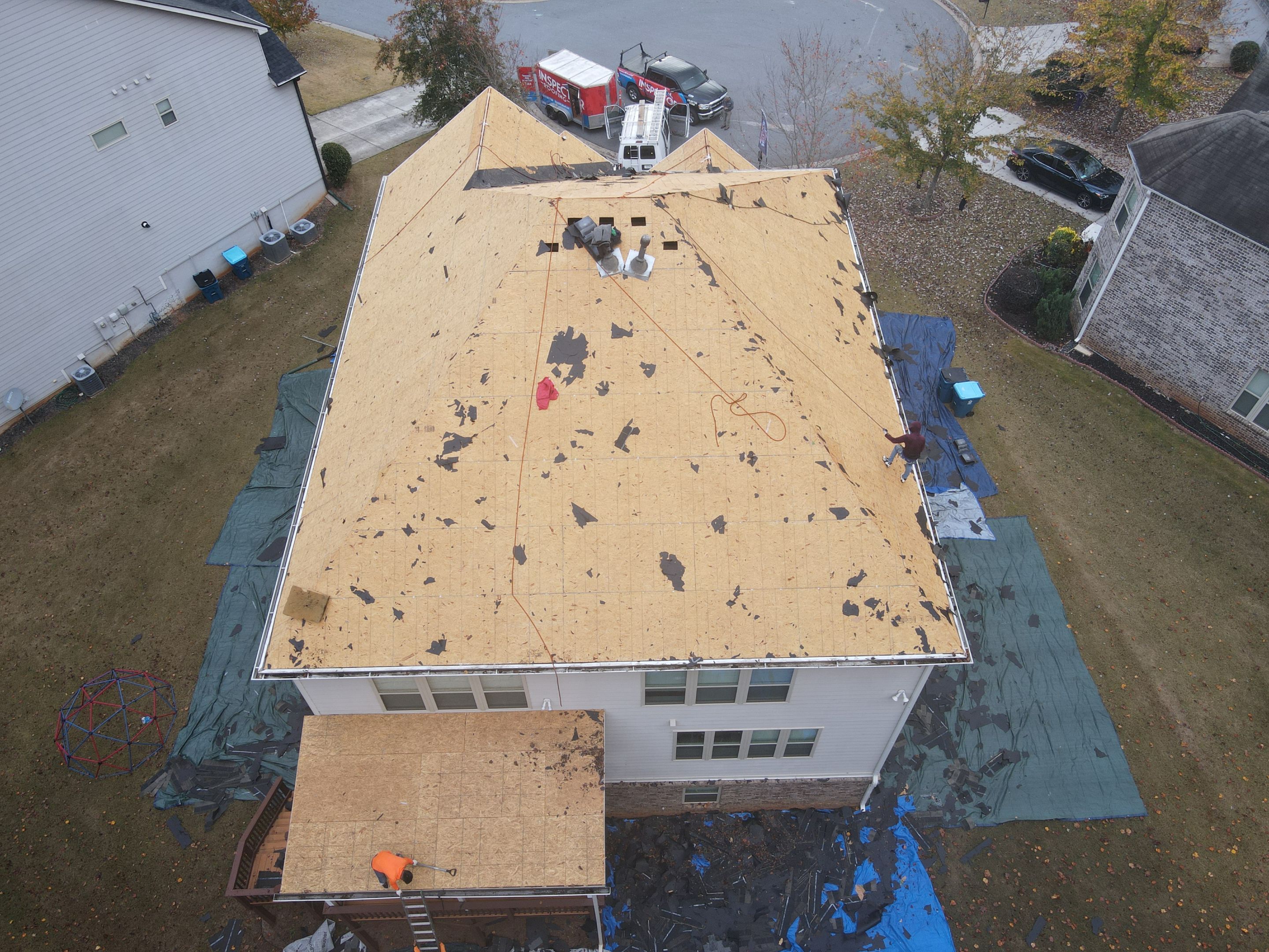 Residential Roofing Installation using Owens Corning by Inspector Roofing and Restoration