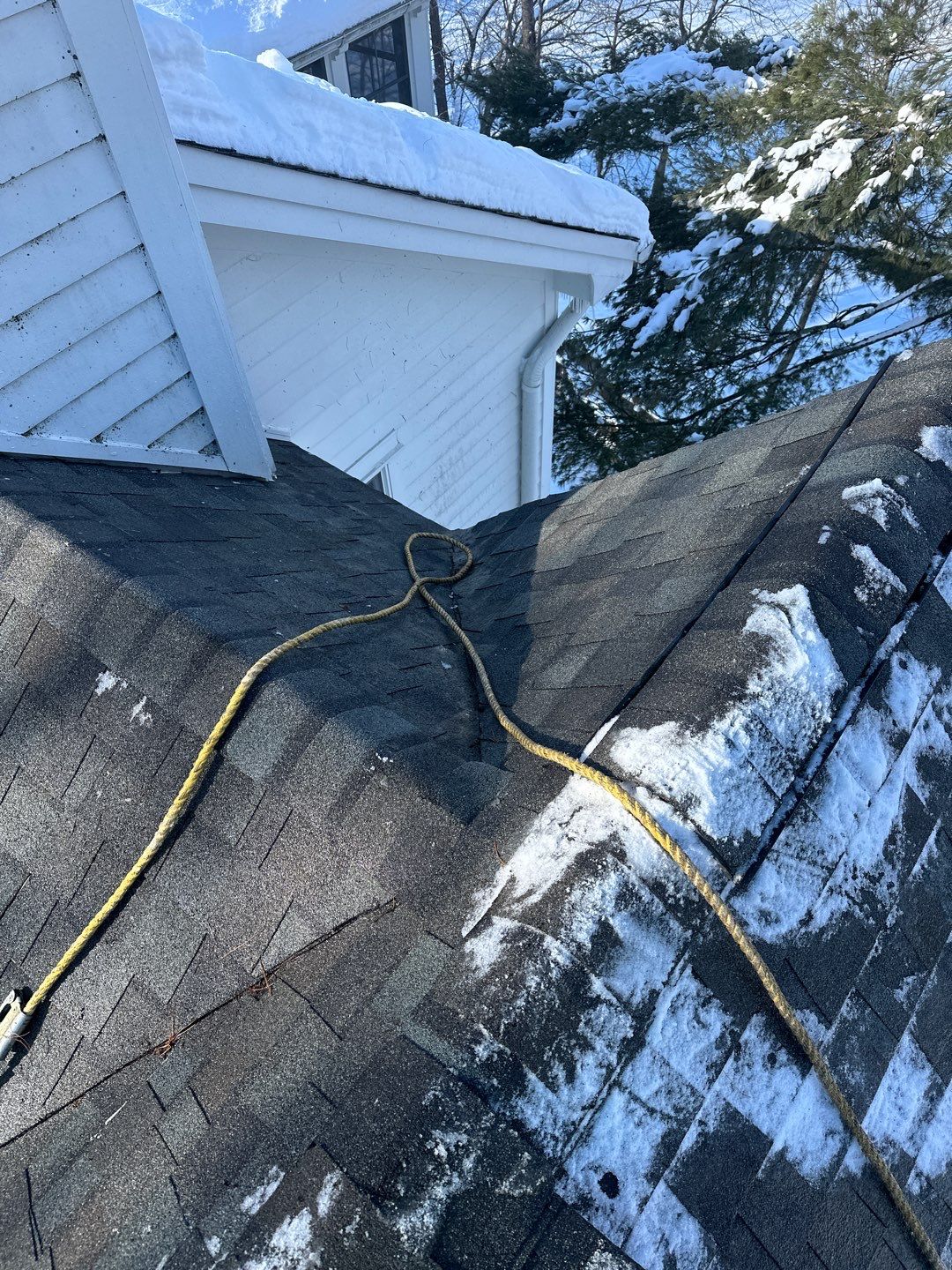Roof Snow And Ice Dam Removal using Steamer by Stendahl Services
