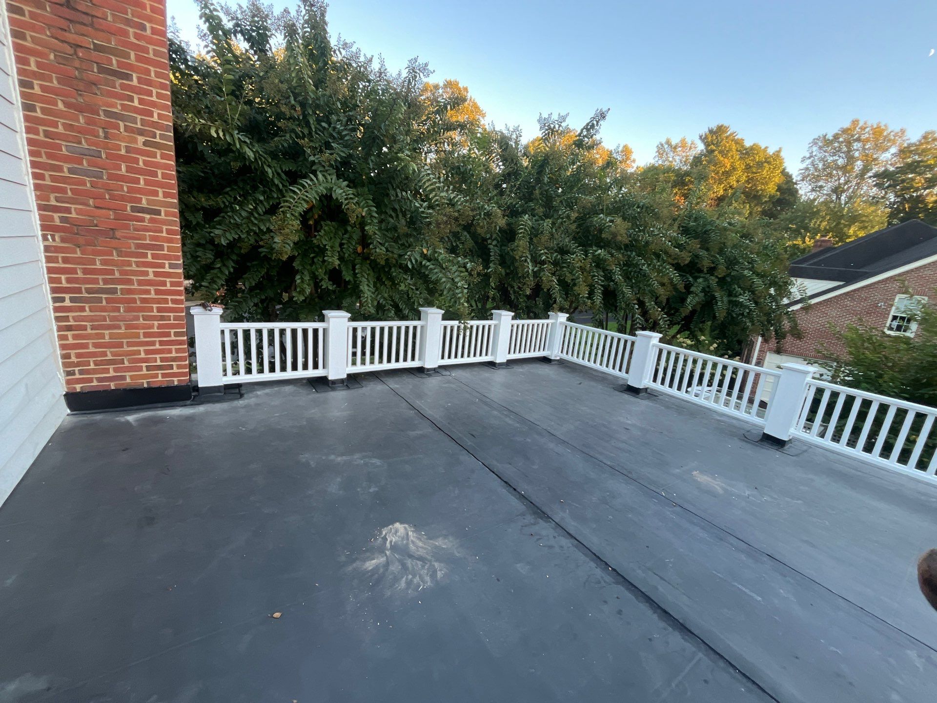 McLean - Residential Flat Roof Replacement with Carlisle Syntec EPDM by RM Banning, Inc.