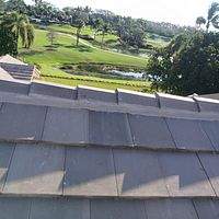 Westlake Saxony Slate 900 Tile Cafe Sand Blend  by Total Roofing System The Metal Roof Experts