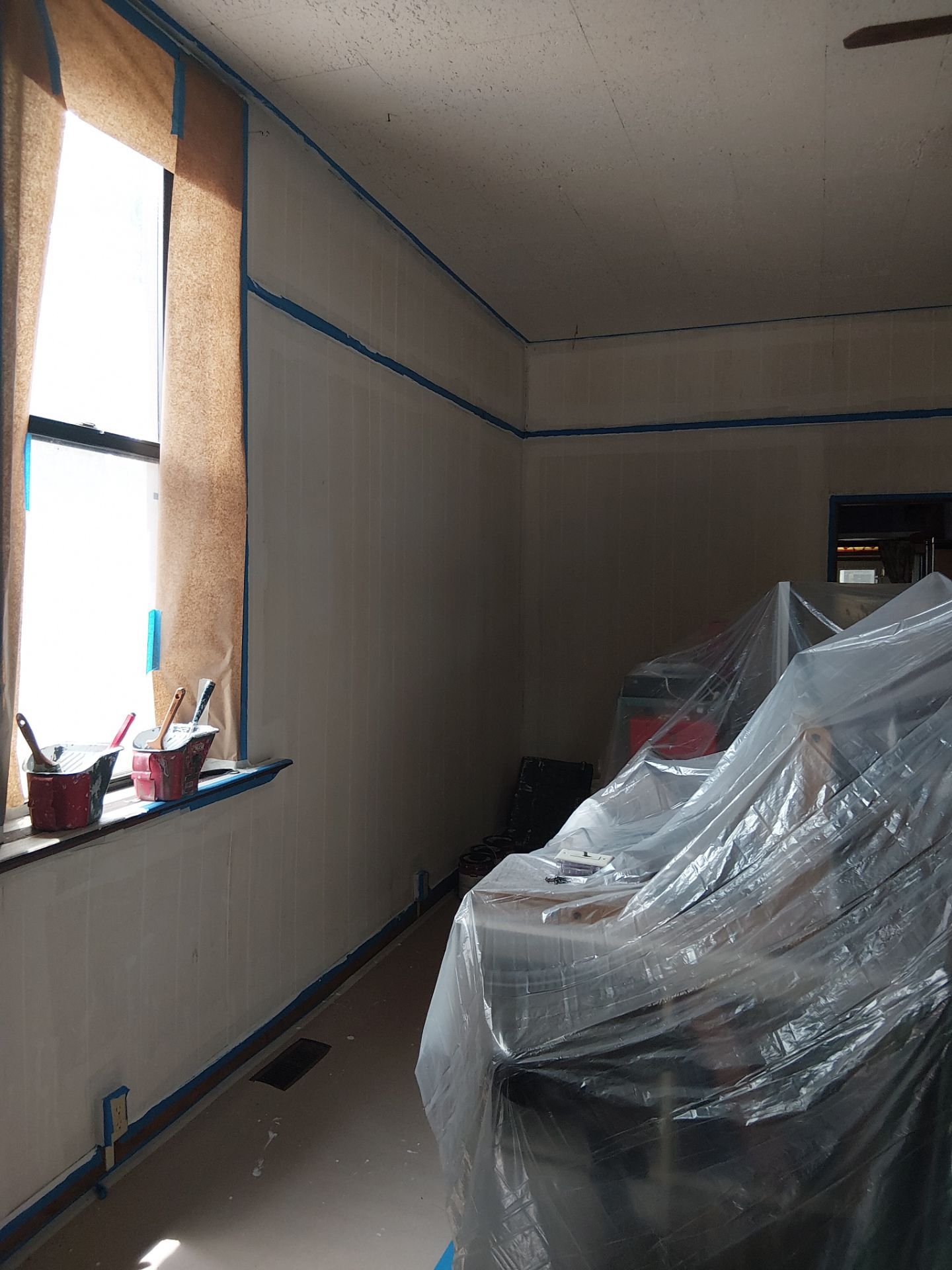 Interior Transformation: Refreshing Wood Paneling by Legendary Services Company LLC.