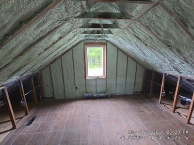 Attic Insulation using Closed Cell Spray Foam