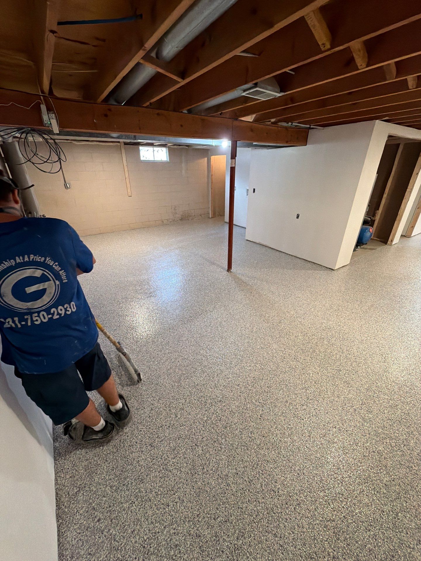 Basement Epoxy Floor Coating – Muskegon, MI by Gordon Painting