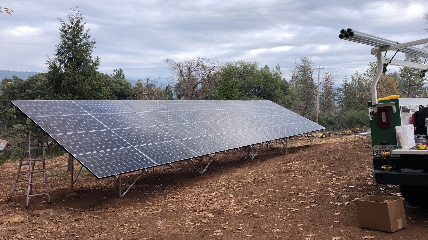 Solar Ground-Mount using Solar Panels by Byers Enterprises 