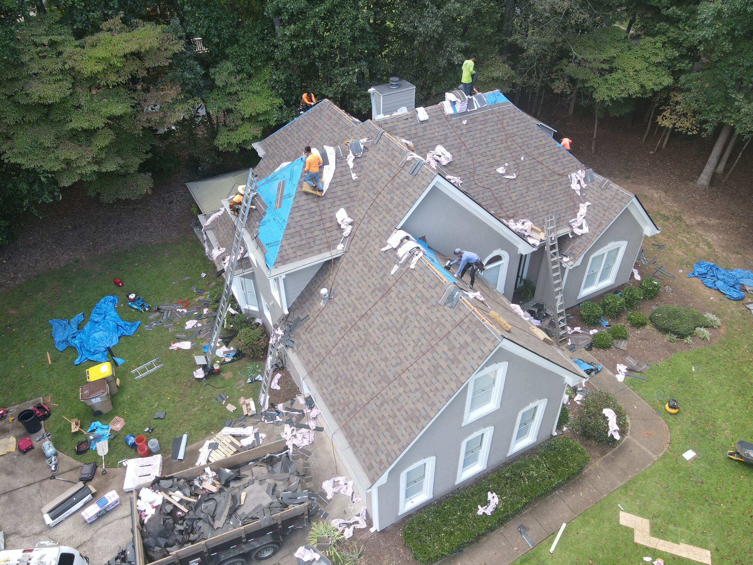 Residential Roofing Installation using Owens Corning by Inspector Roofing and Restoration