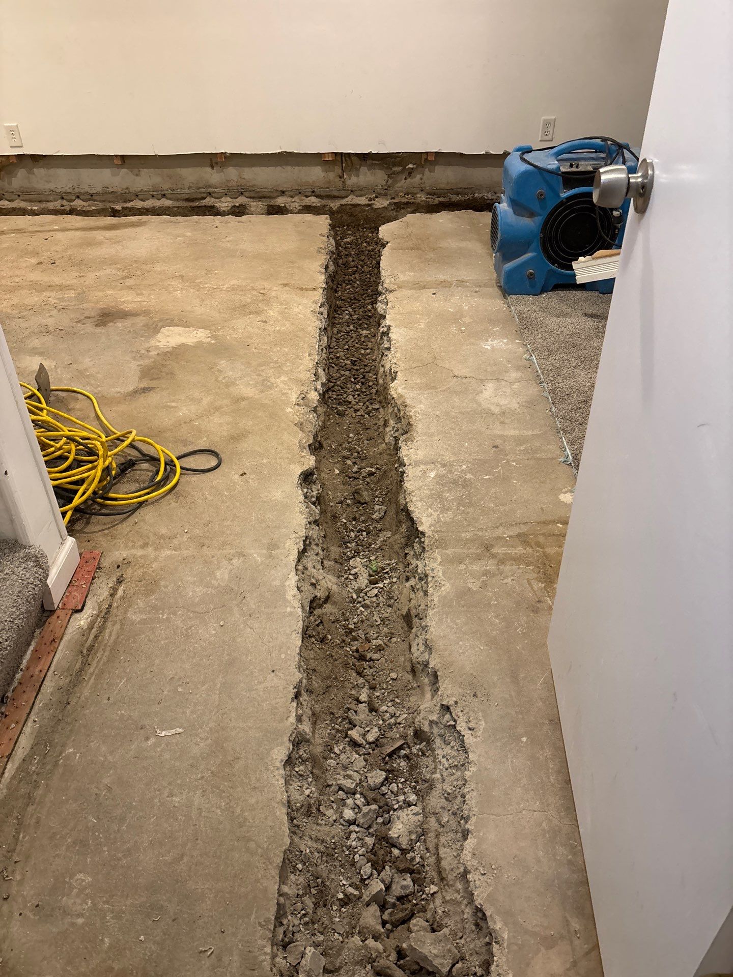 Drain tile & a sump pump for Ruth by Waterproofing Northeast