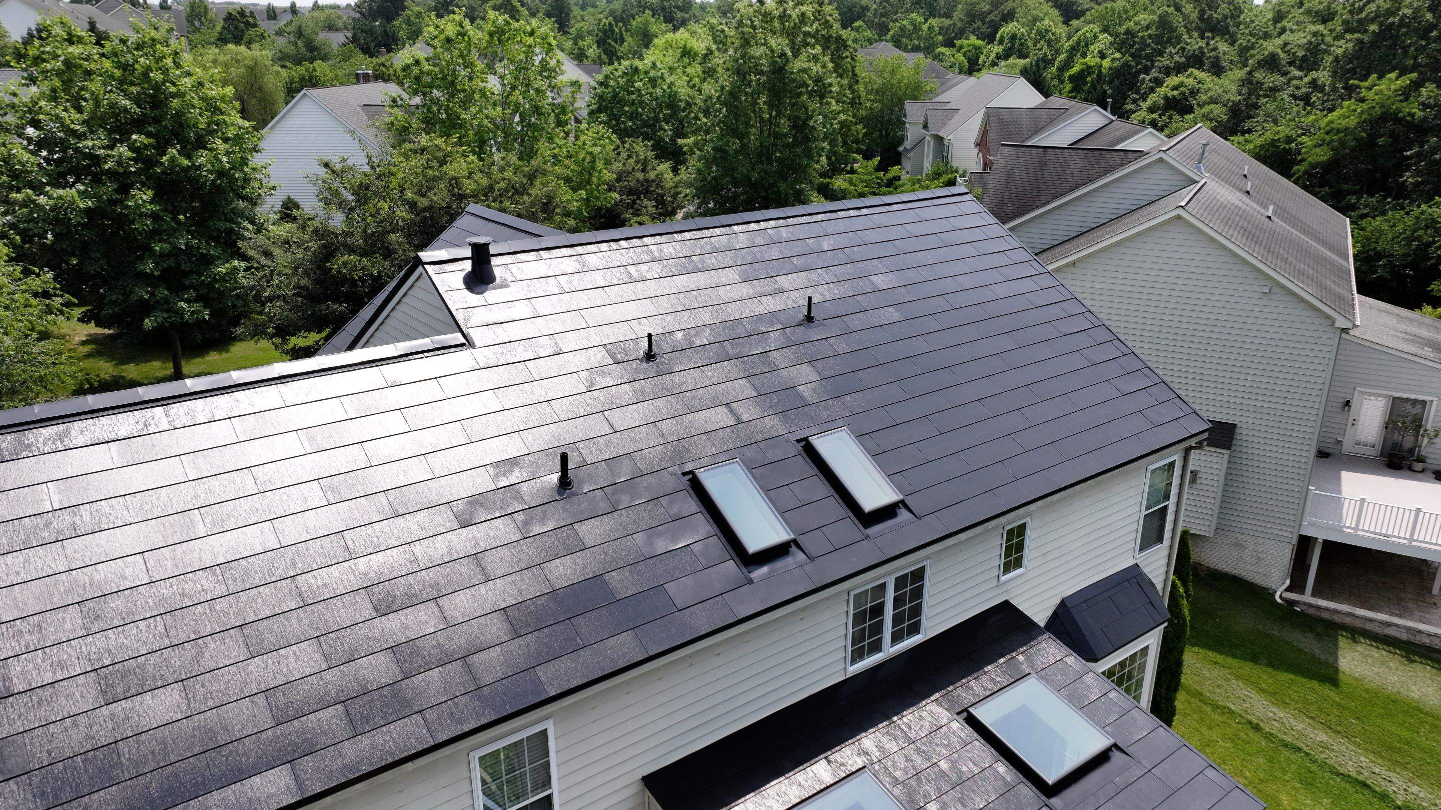 New Tesla Solar Roof in Maryland by American Home Contractors