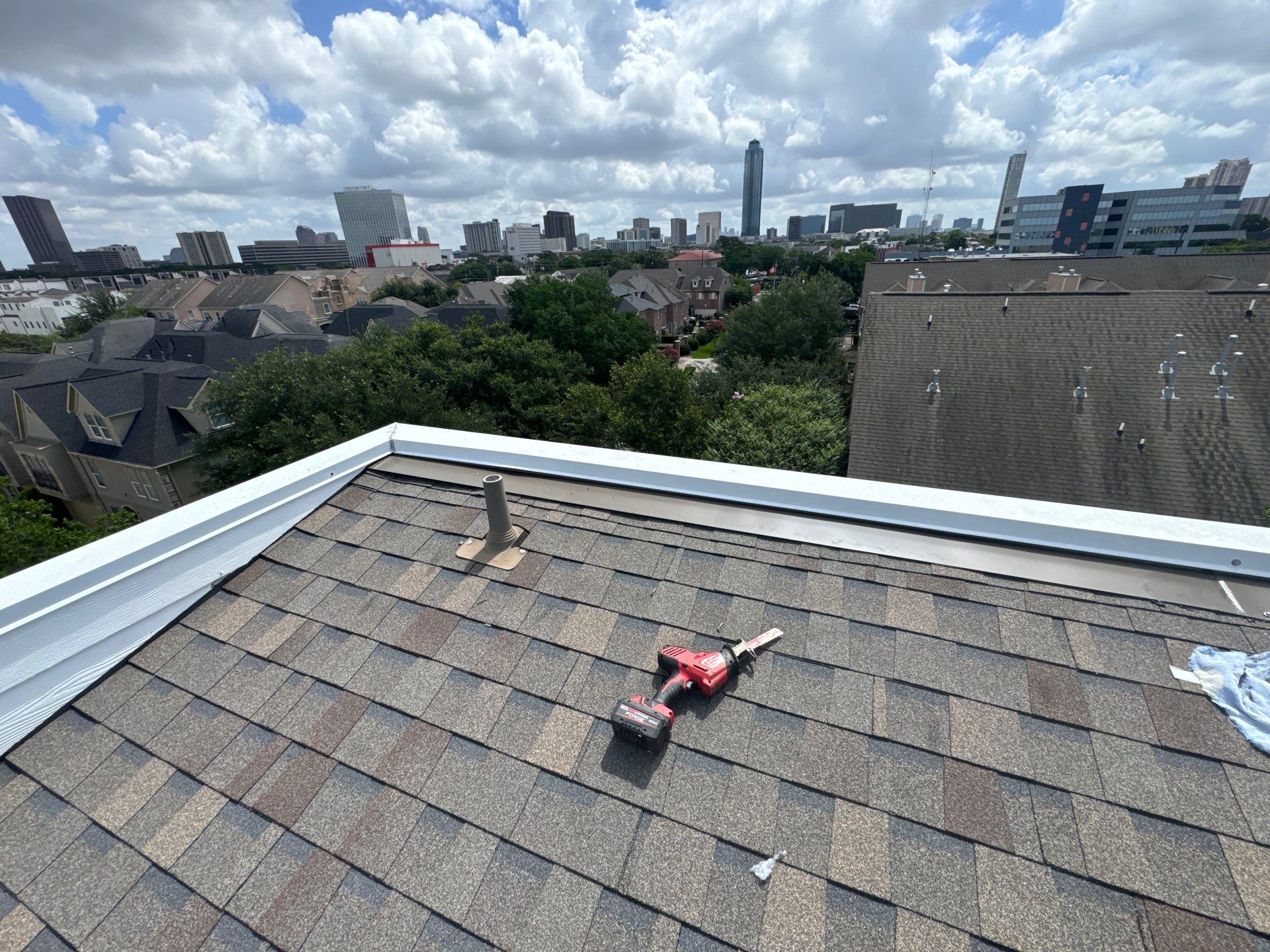Project in Houston, TX by Associates Roofing Unlimited