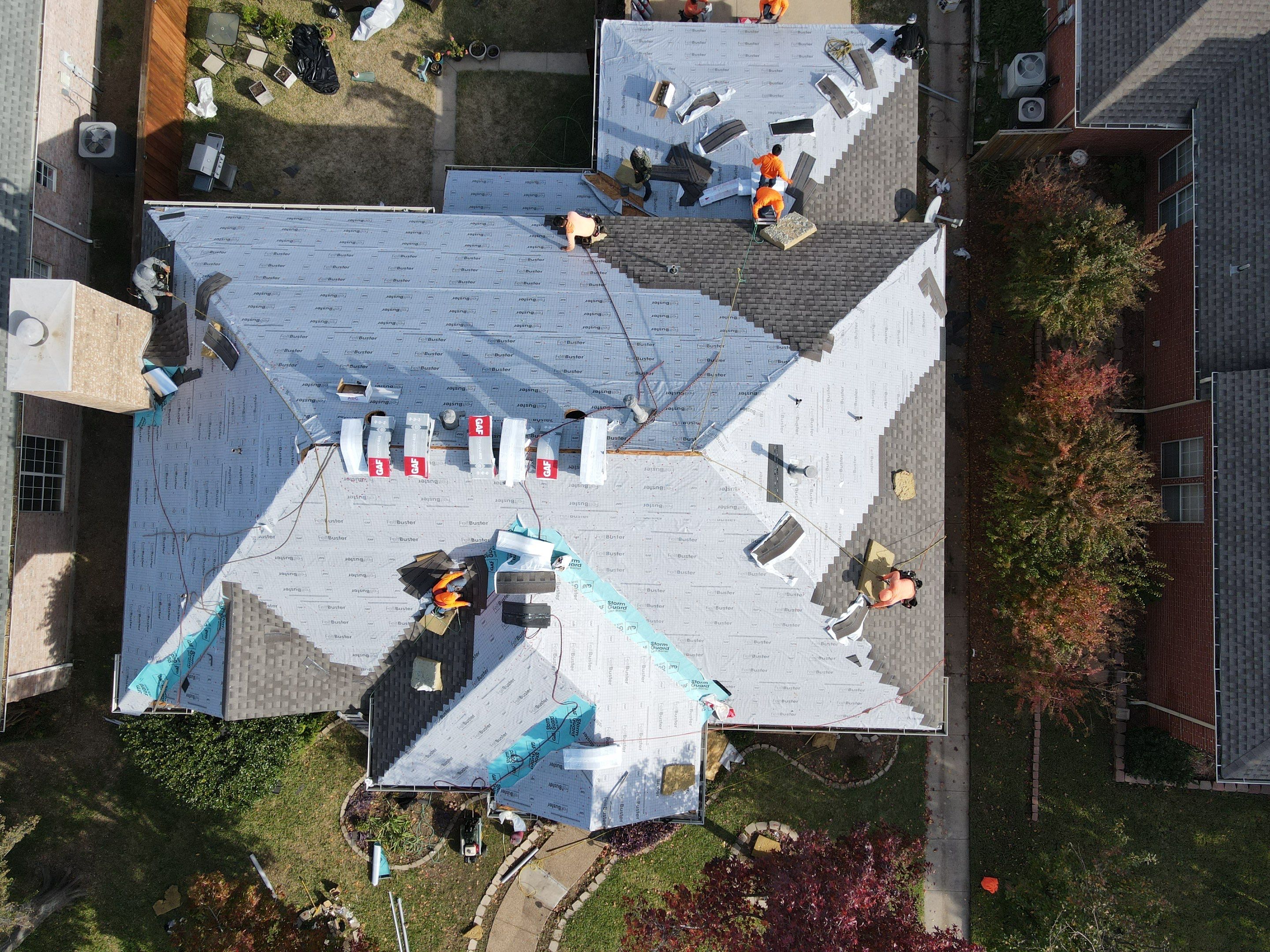 Residential Roofing Installation using GAF ArmorShield II by Lighthouse Contractors