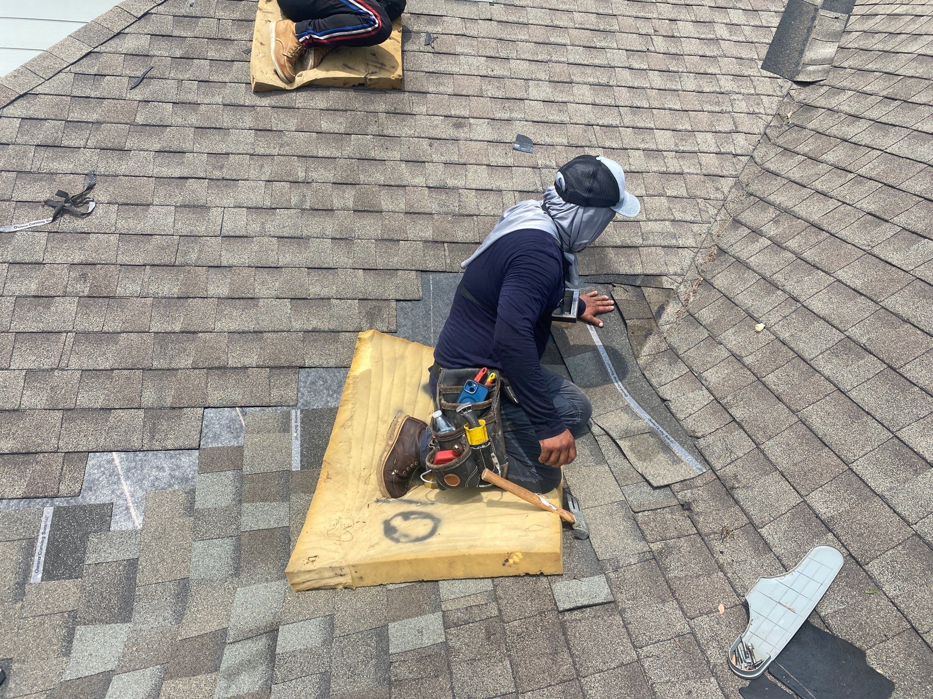 Hail Damage using Owen's Corning Duration (Lifetime) Shingles by Roof Repair Company